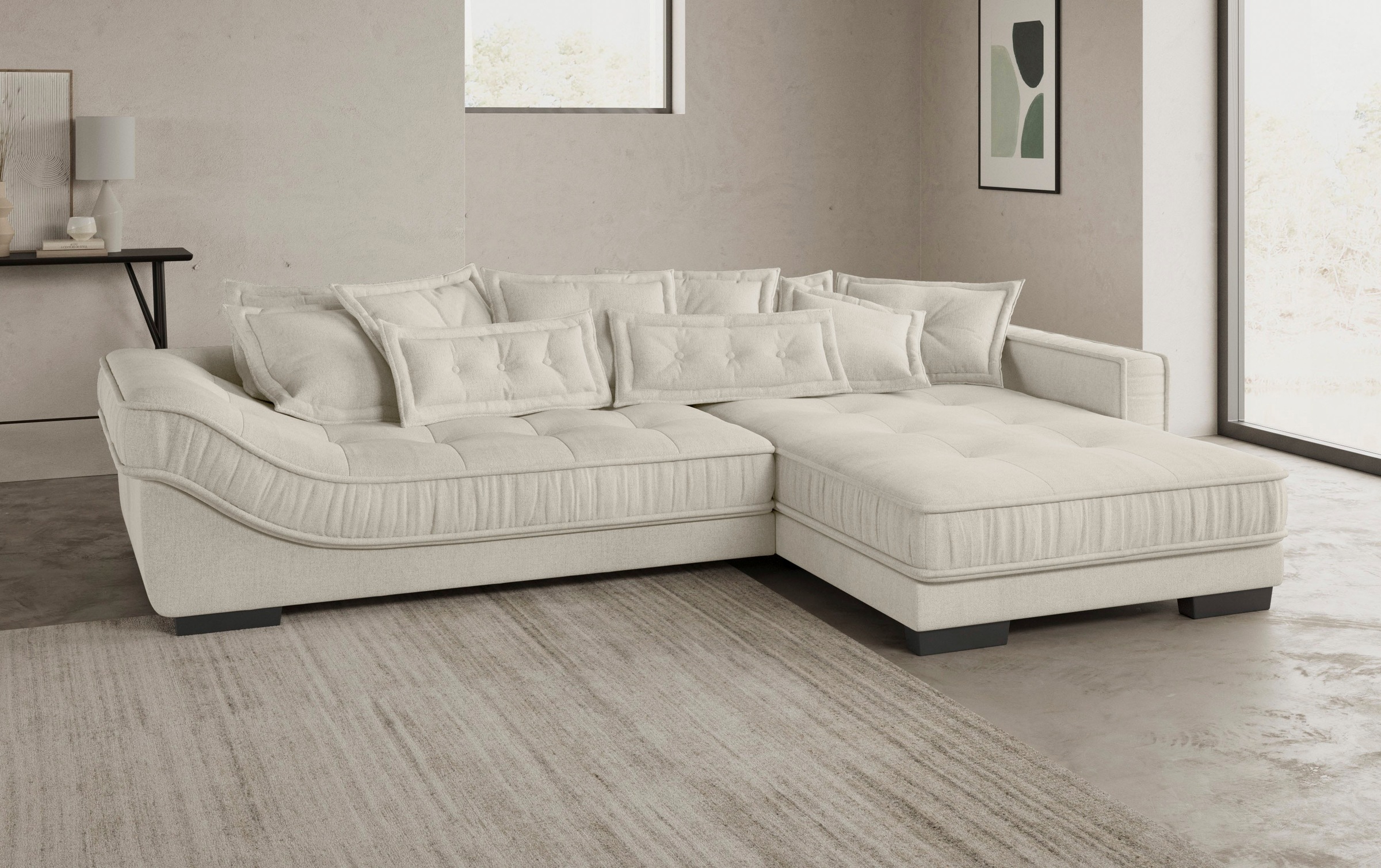 Mr. Couch Ecksofa »Diwan II DuraFlex L-Form«, DuraFlex-Kaltschaumpolsterung, bis 140 kg, 4 Bezugsqualitäten
