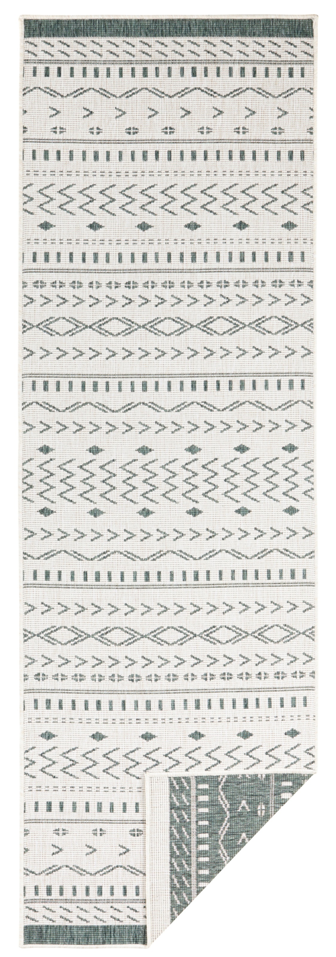 NORTHRUGS Teppich »Kuba Wendeteppich«, rechteckig, 5 mm Höhe, In-& Outdoor, Wetterfest, Balkon, Läufer, Wohnzimmer, Wasserfest