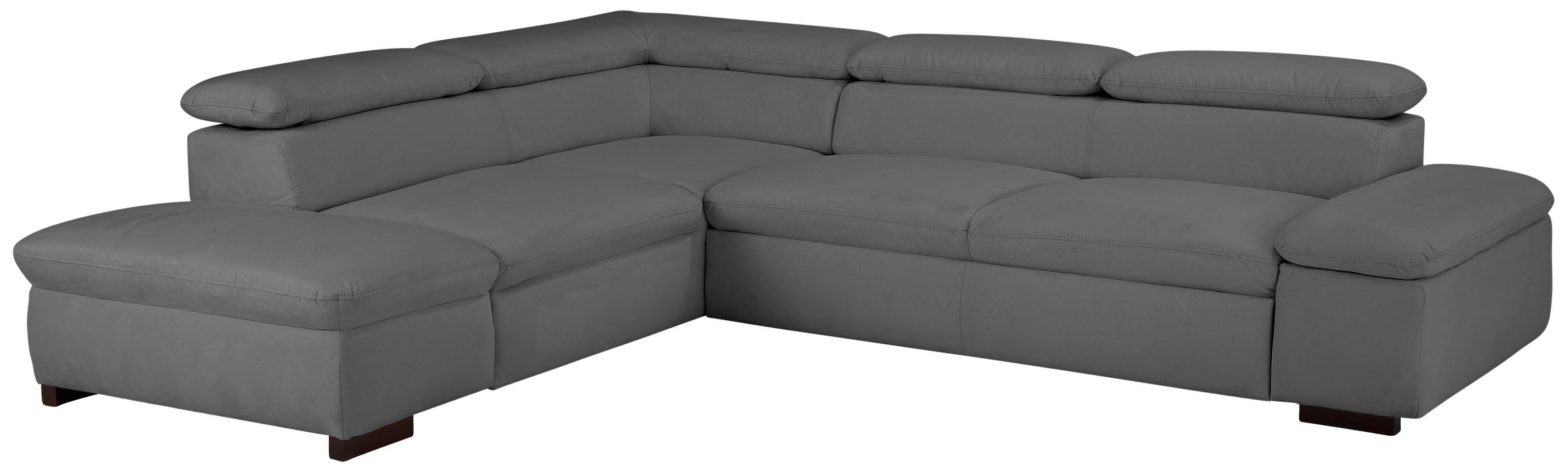 OTTO home Ecksofa "Alberto L-Form" mit Kopfteilverstellung, wahlweise mit Schlaffunktion