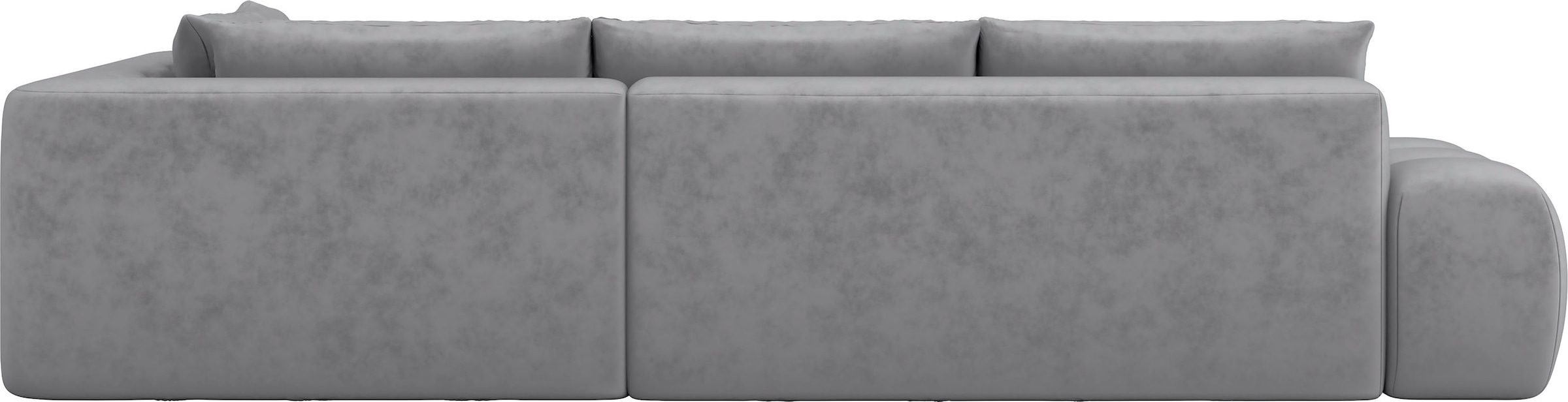 INOSIGN Ecksofa »AZITA Designsofa, elegant und bequem L-Form, Bubble-Optik«, lose Rückenkissen, traumhafte Steppung, Maße B/T/H: 352/210/72 cm