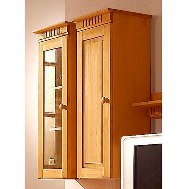 Home affaire Hängeschrank »Cubrix«, aus schönem massivem Kiefernholz, Breite  35 cm, Höhe 85 cm | BAUR