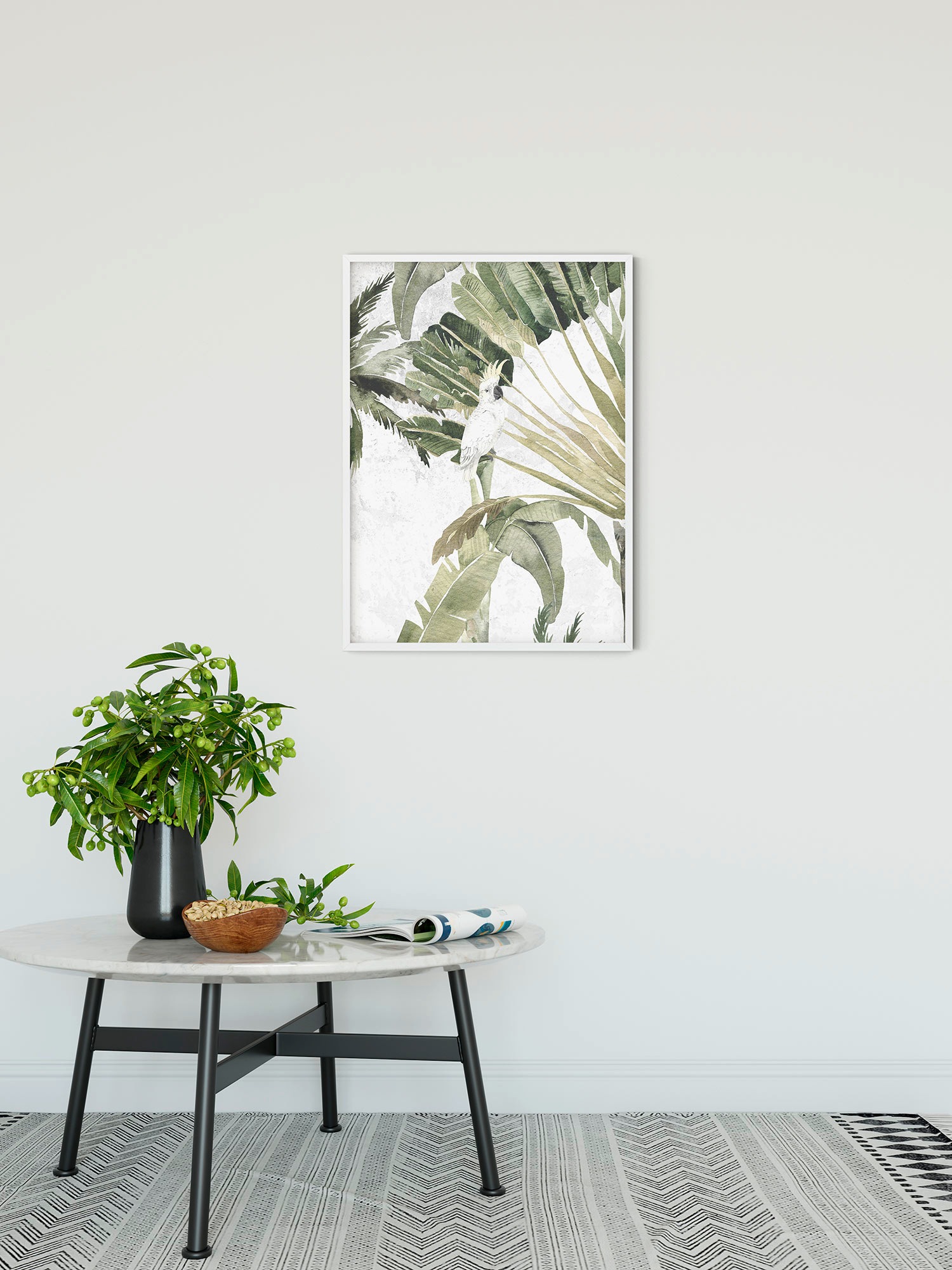 Komar Bild "Oiseau Cacadoo" Natur 1 Stk. tlg. Wandbild zur Dekoration - ohn günstig online kaufen