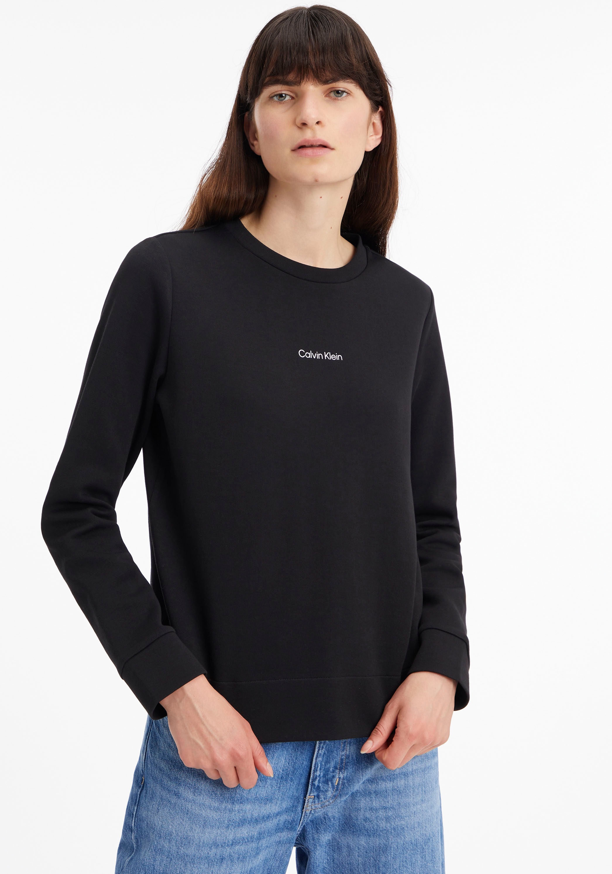 Calvin Klein Sweatshirt "MICRO LOGO ESS SWEATSHIRT", mit Rundhalsausschnitt günstig online kaufen