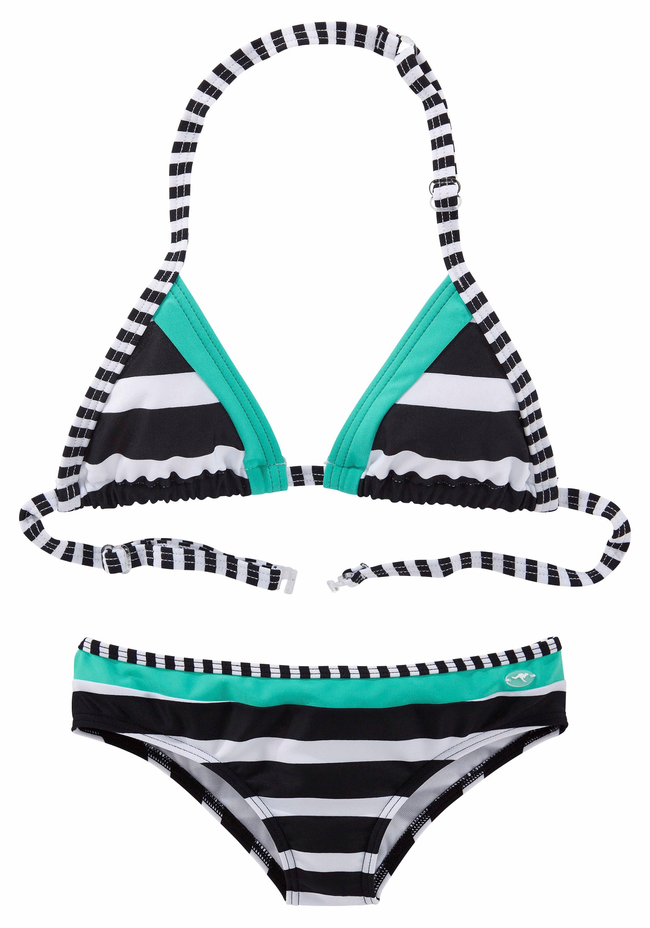 Triangel-Bikini »Anita Kids«, mit Blockstreifen