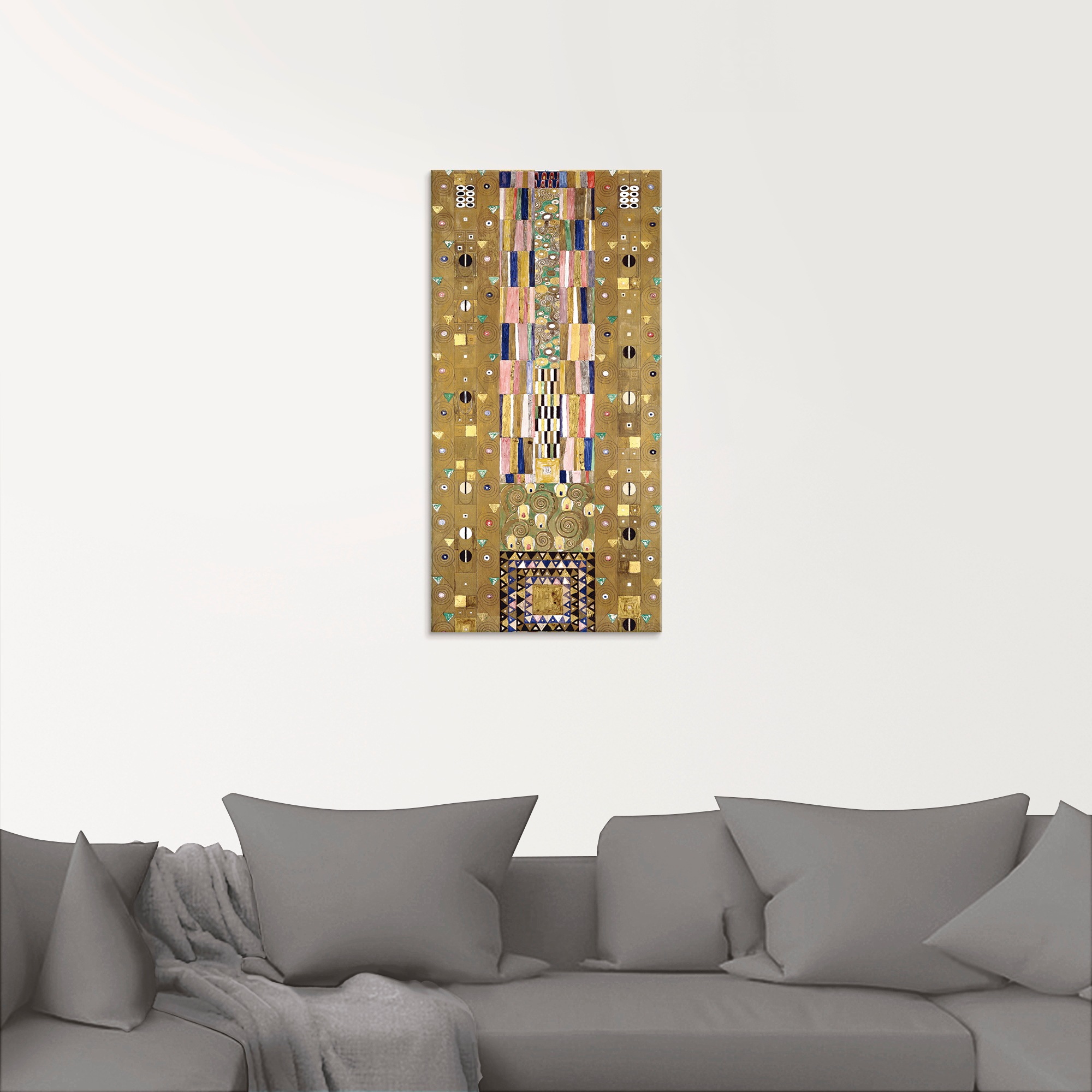 Artland Glasbild "Werkvorlage zum Stocletfries. Schmalwand" Muster 1 Stk. t günstig online kaufen