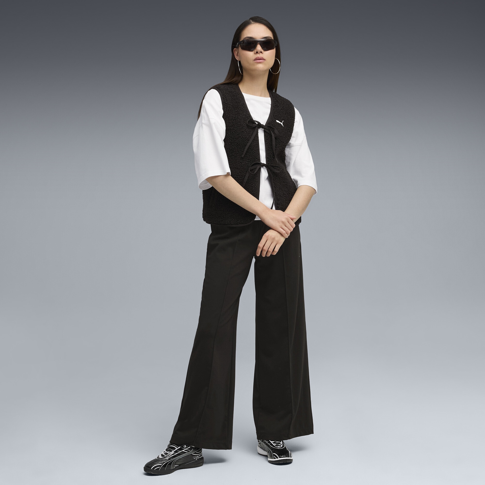 PUMA Trainingsjacke »Wardrobe Essentials Polarfleece Weste Damen«