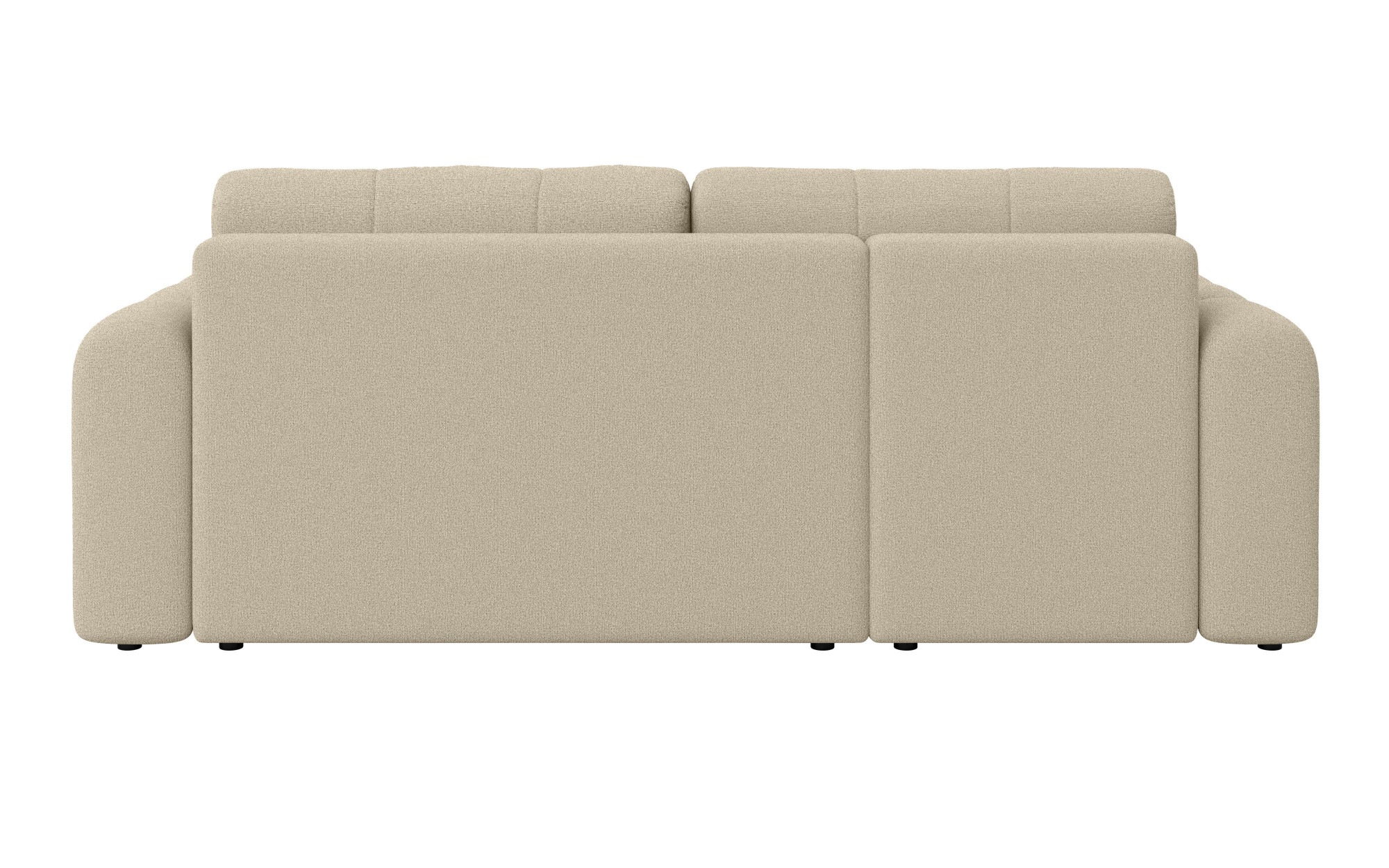 INOSIGN Ecksofa »Manilla, wahlweise mit Bettfunktion, B/T/H 265/170/91 cm«, L-Form mit Recamiere rechts/links bestellbar, Wellenunterfederung