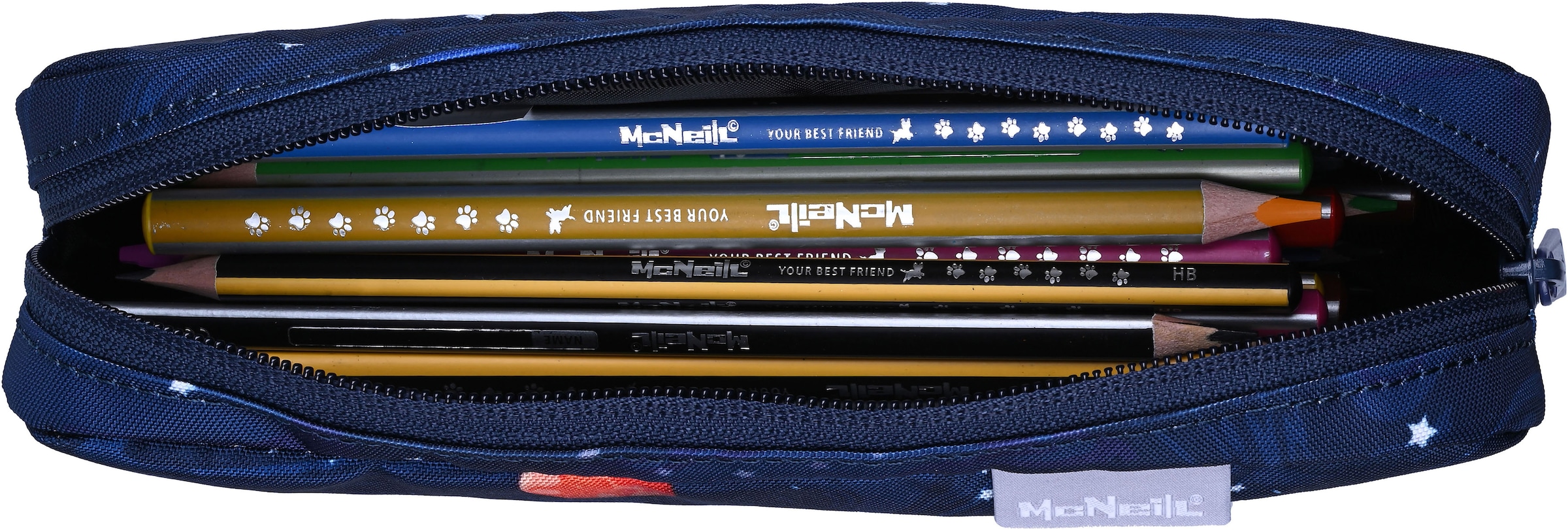 McNeill Schulranzen »Primo, inkl. Etui, Turnbeutel,« Reflektierende Streifen auf den Schultergurten;Retroreflektierende Flächen