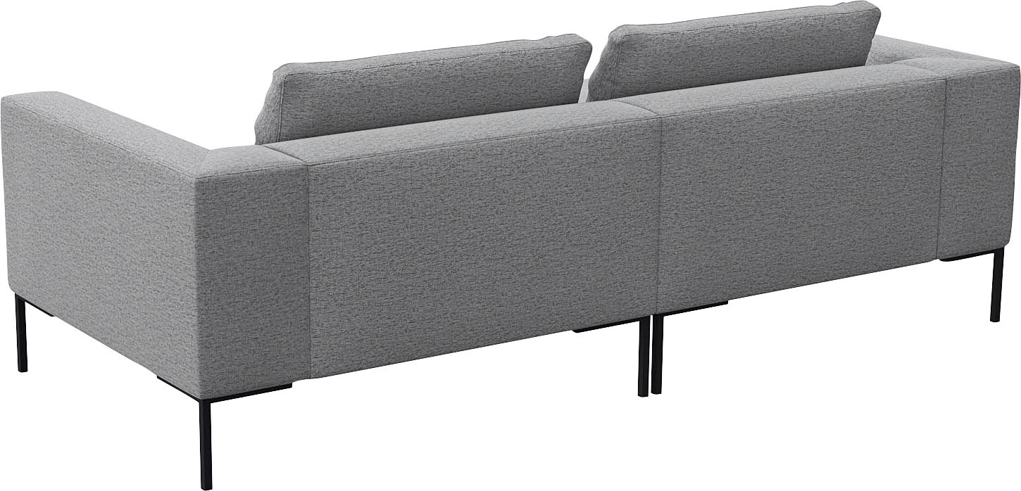 FLEXLUX Ecksofa »Loano, superbequemer Sitzkomfort durch Kaltschaum im Sitz, L-Form«, modernes Sofa, frei im Raum stellbar, lose Kissen, hoher Fuß