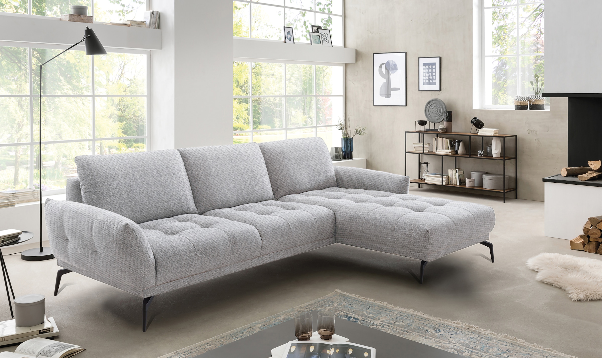 exxpo - sofa fashion Ecksofa "NICEA erstklassiger Sitzkomfort, OTTOs Choice günstig online kaufen