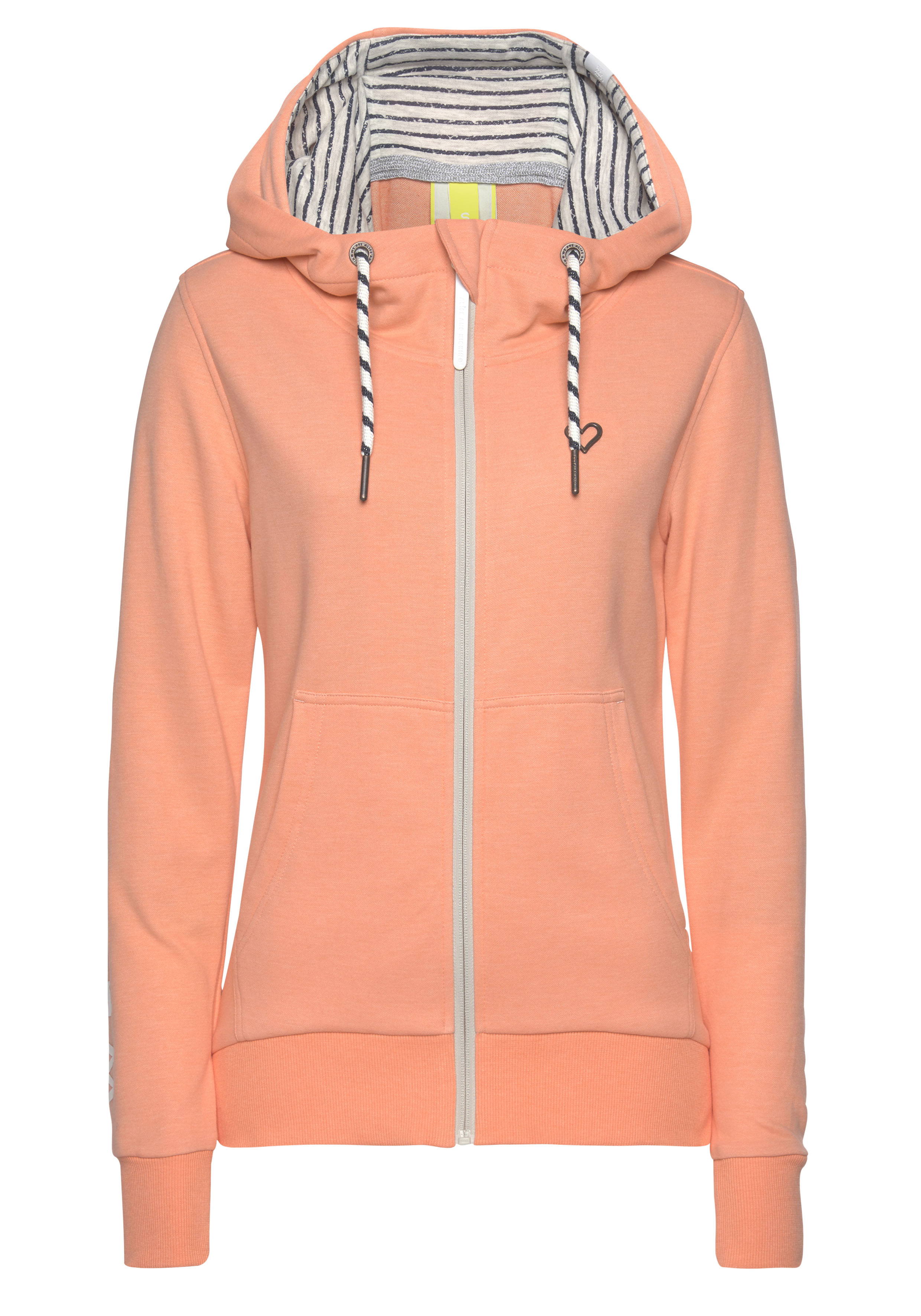 Alife & Kickin Sweatjacke „JessyAK“, mit großem Logoprint auf den Ärmeln & schönen Kontrastdetails