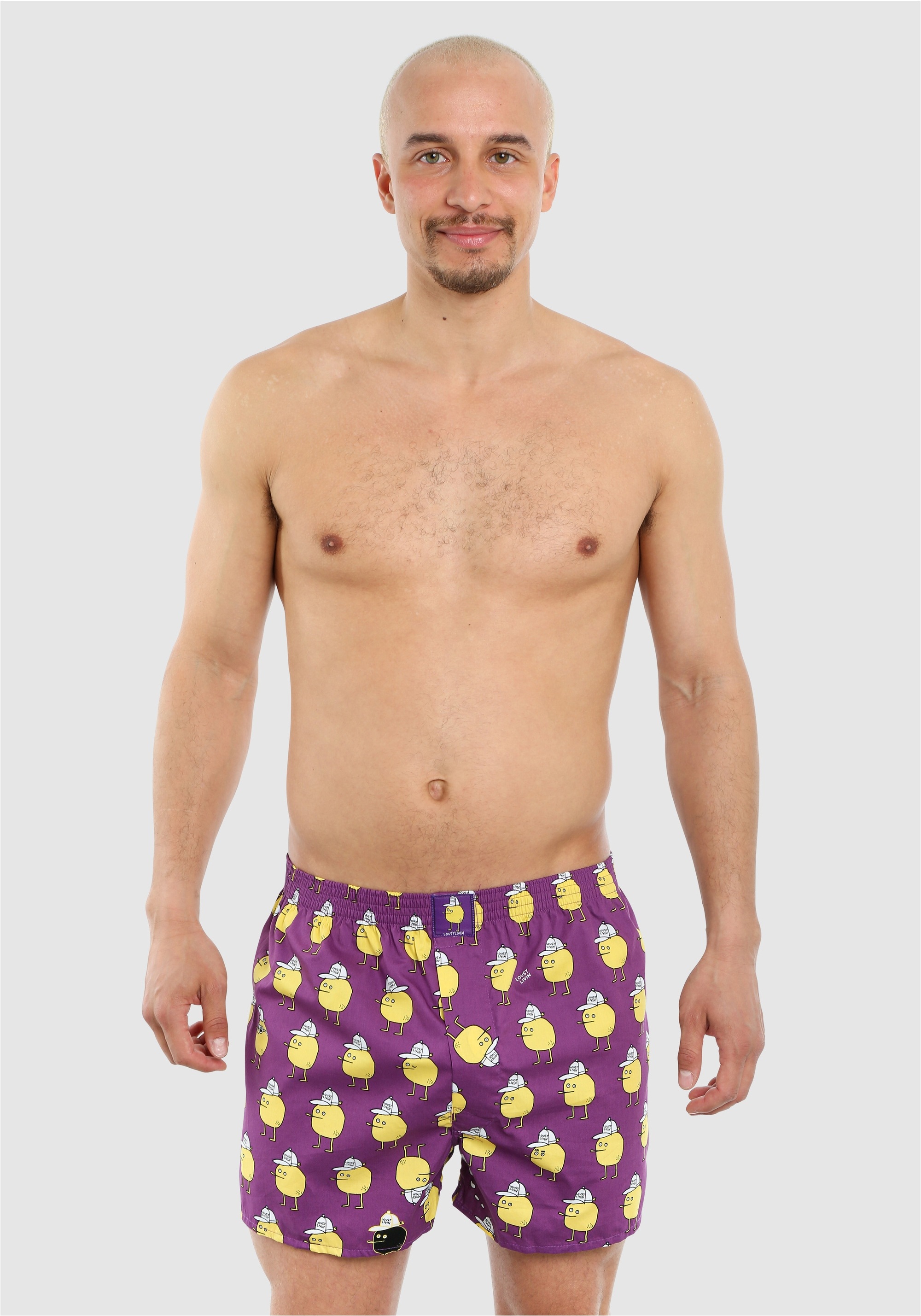 Thumbnail - Lousy Livin Boxershorts "Toast Zitrone" mit coolen Comic-Motiven