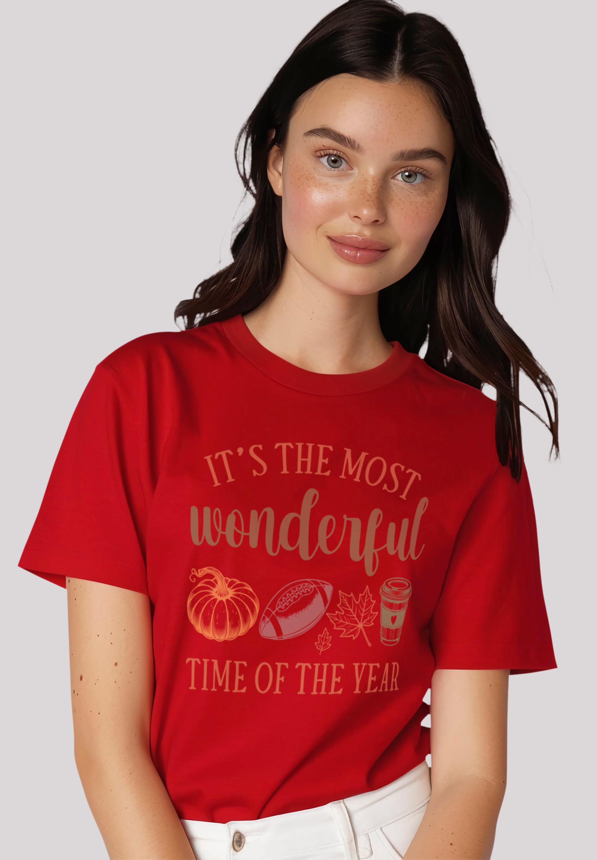 F4NT4STIC T-Shirt "Fall Herbst its the most wonderful time of the year", Pr günstig online kaufen