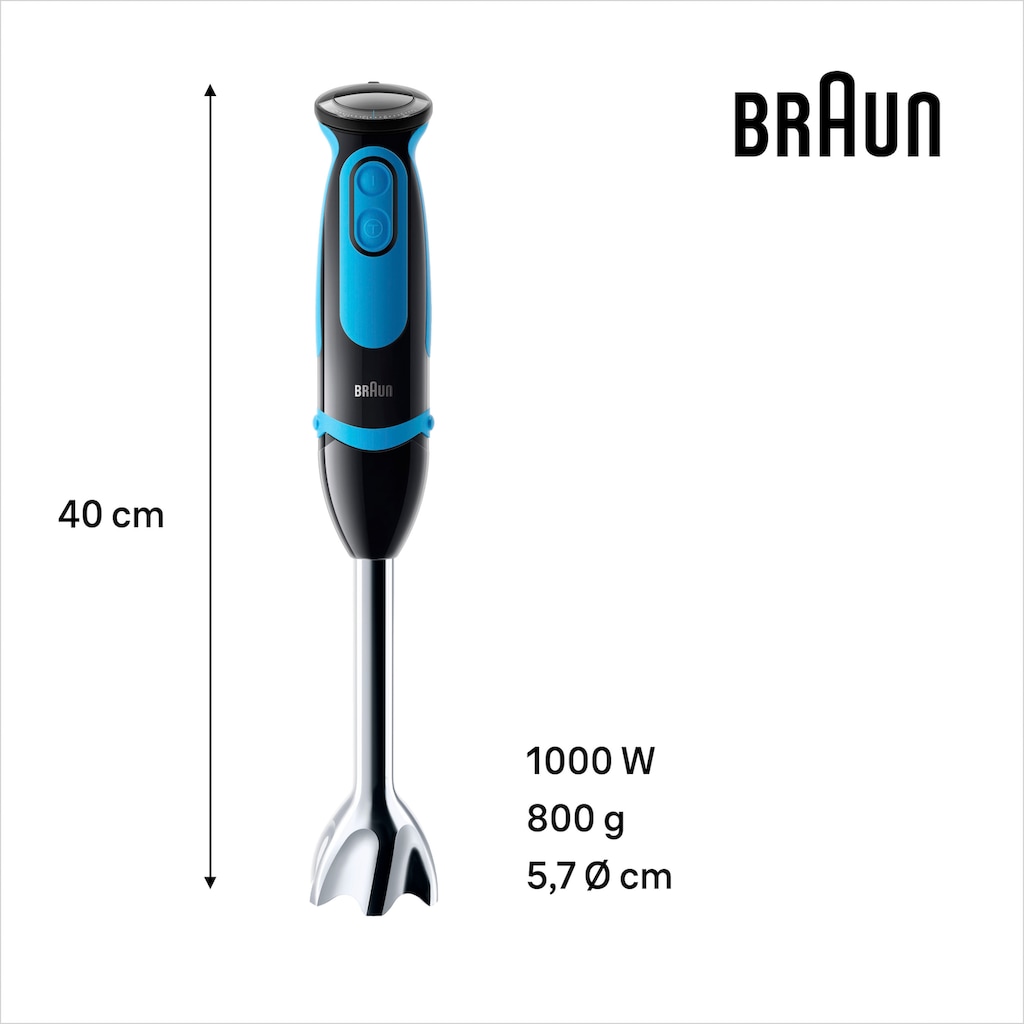 Braun Stabmixer »MQ 5252 BKBL MultiQuick 5 Vario«, 1000 W