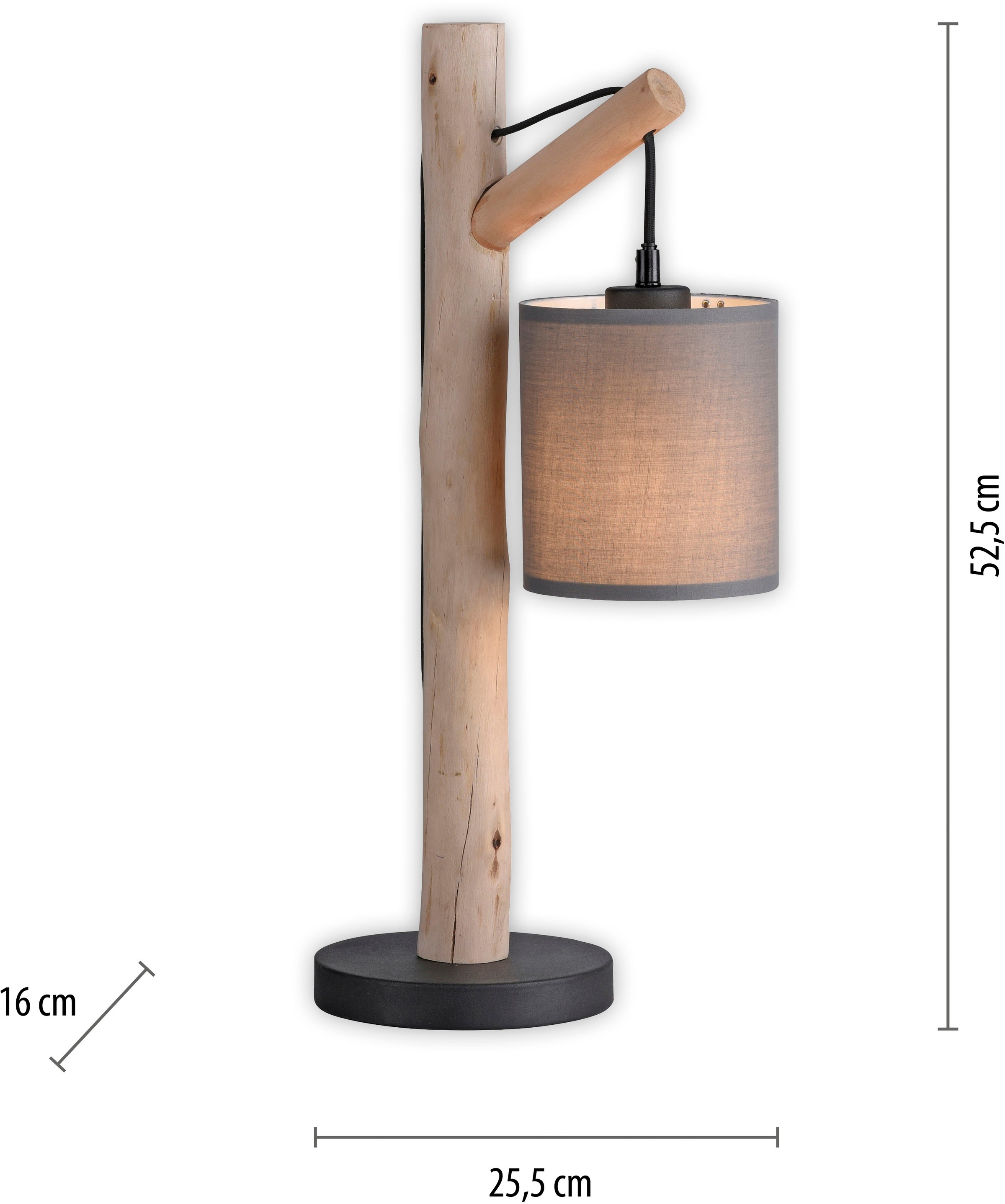 JUST LIGHT Tischleuchte »GREEN TRIB«, 1 flammig, Leuchtmittel E27 | ohne Leuchtmittel