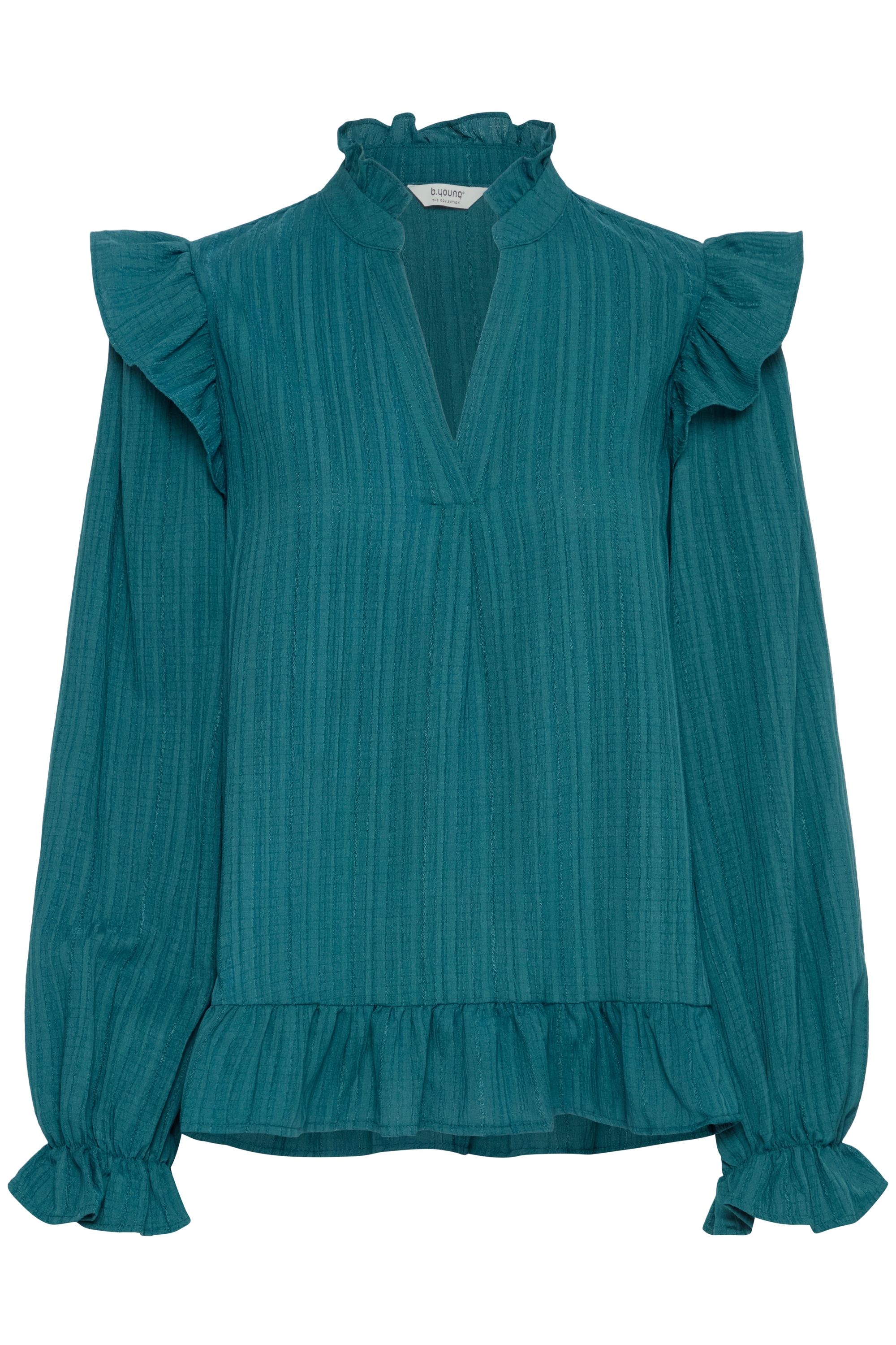 b.young Kurzarmbluse "Damen Kurzarm-Bluse BYJULIANA"
