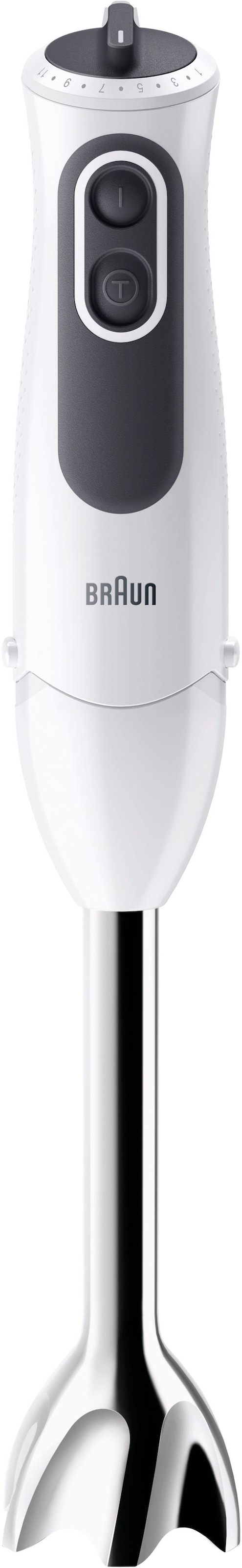 Braun Stabmixer »MQ 3135 WH Sauce MultiQuick 3«, 750 W, mit Schneebesen, 500 ml Zerkleinerer und 600 ml Mixbecher