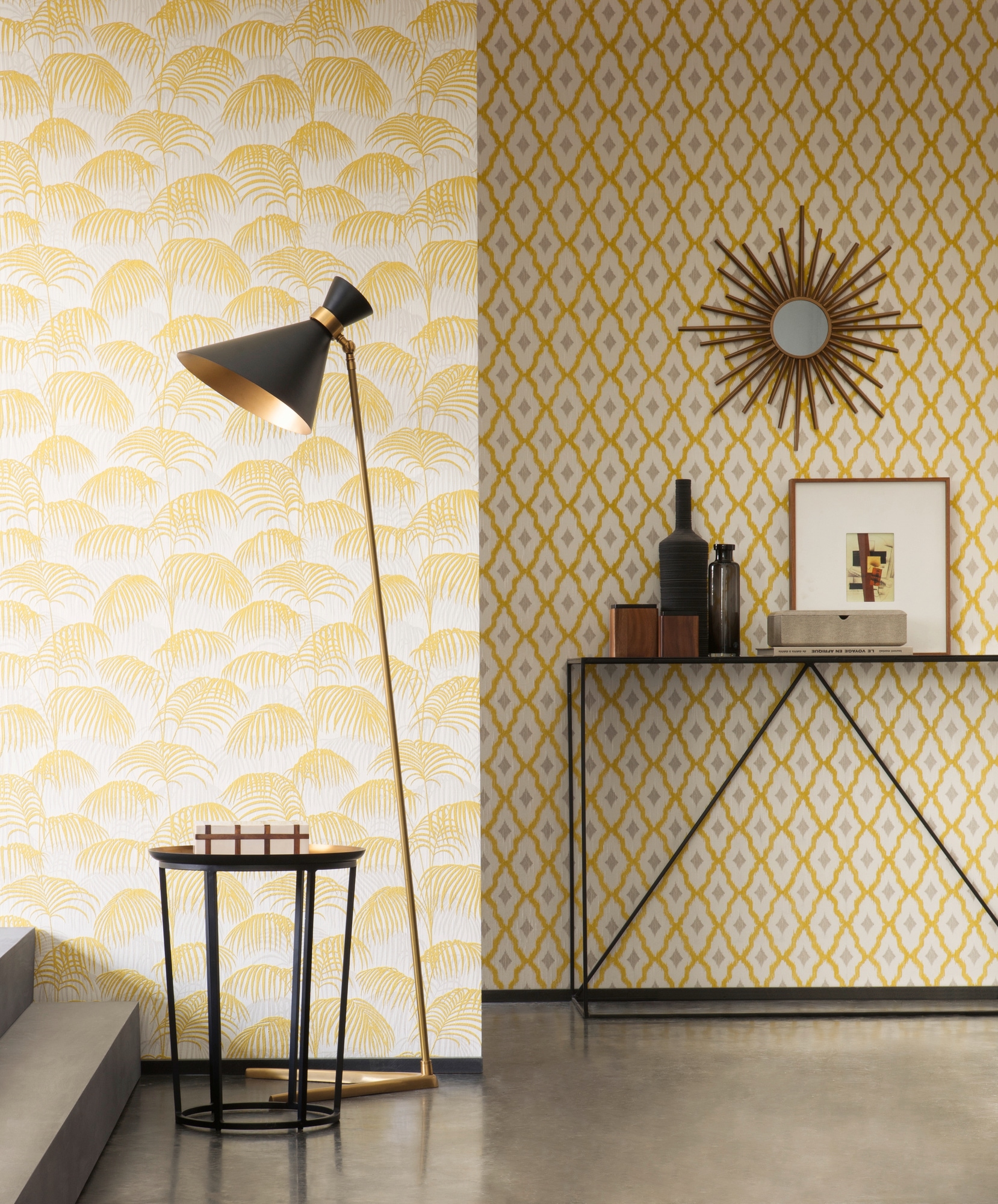 Architects Paper Textiltapete »Tessuto«, botanisch-floral-Motiv, Dschungeltapete Tapete Palmen Tapeten Wohnzimmer Schlafzimmer Küche