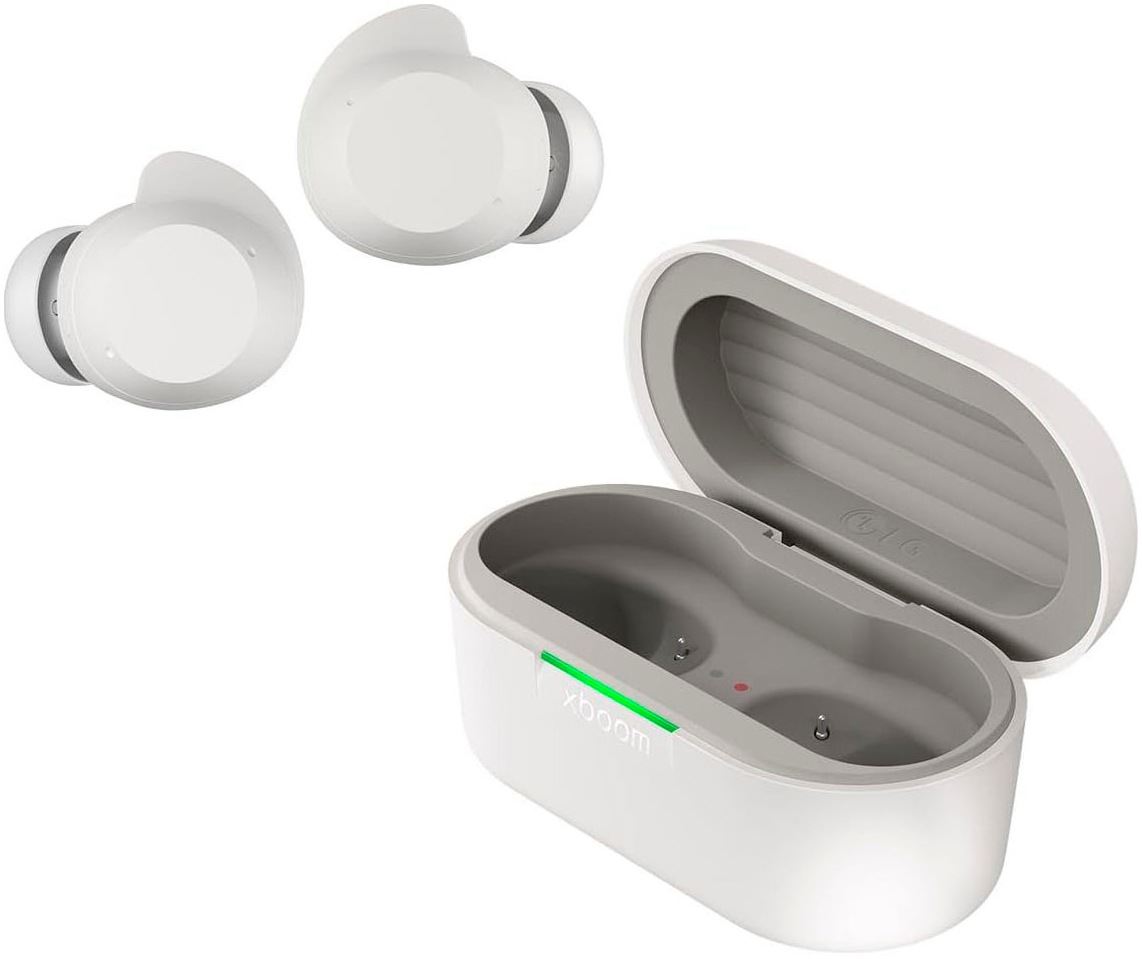LG wireless In-Ear-Kopfhörer "xboom Buds", B:2,53cm H:2,08cm T:2,39cm, weiß, Kopfhörer, In-Ear-Kopfhörer mit ANC, Signature Sound und Graphen Treiber