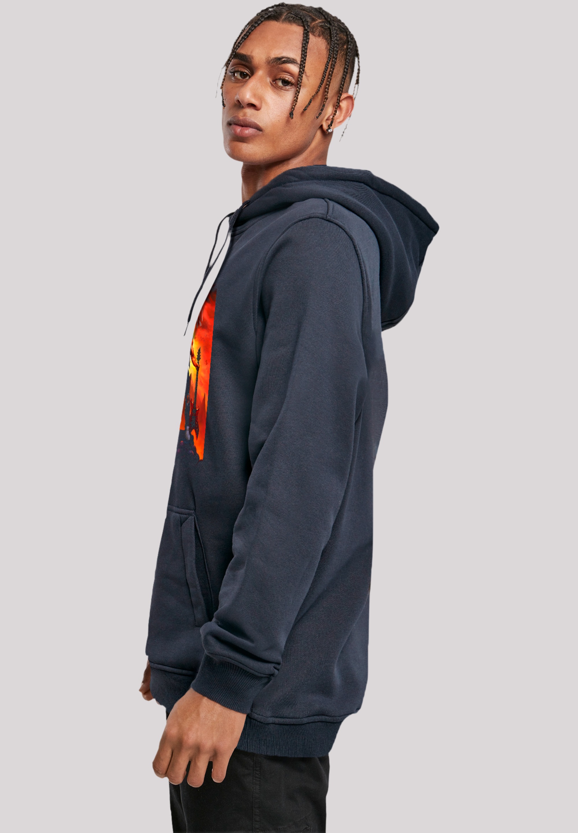 F4NT4STIC Kapuzenpullover »Stranger Things Hell Guitar- DTG Netflix TV Series«, Premium Qualität