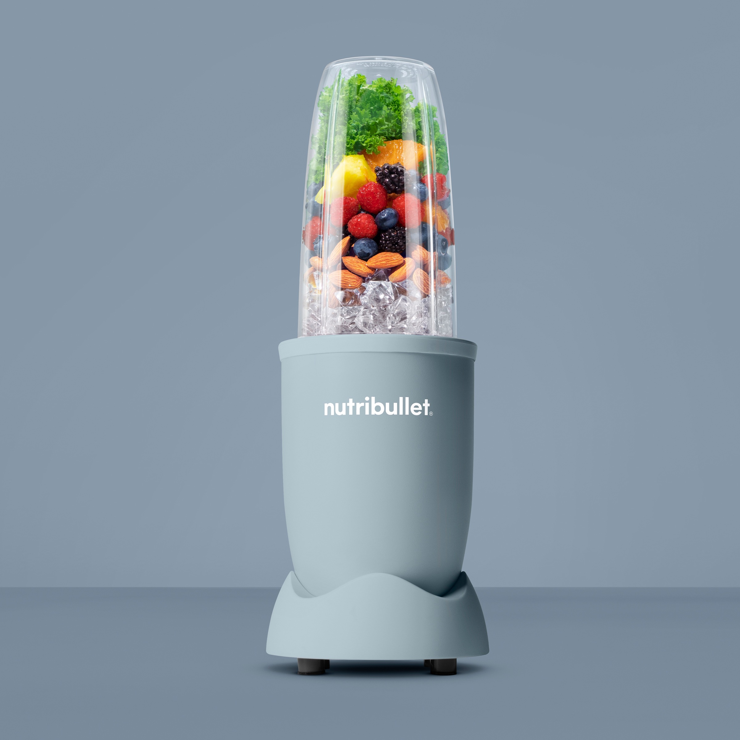 nutribullet Standmixer »Pro NB907MASL- kompakter Mixer, 900W, 2 Mixbecher(700+925ml), Hellblau« 900 W Drücken, drehen, mixen; starker Motor;Becher+Zubehör spülmaschinenfest