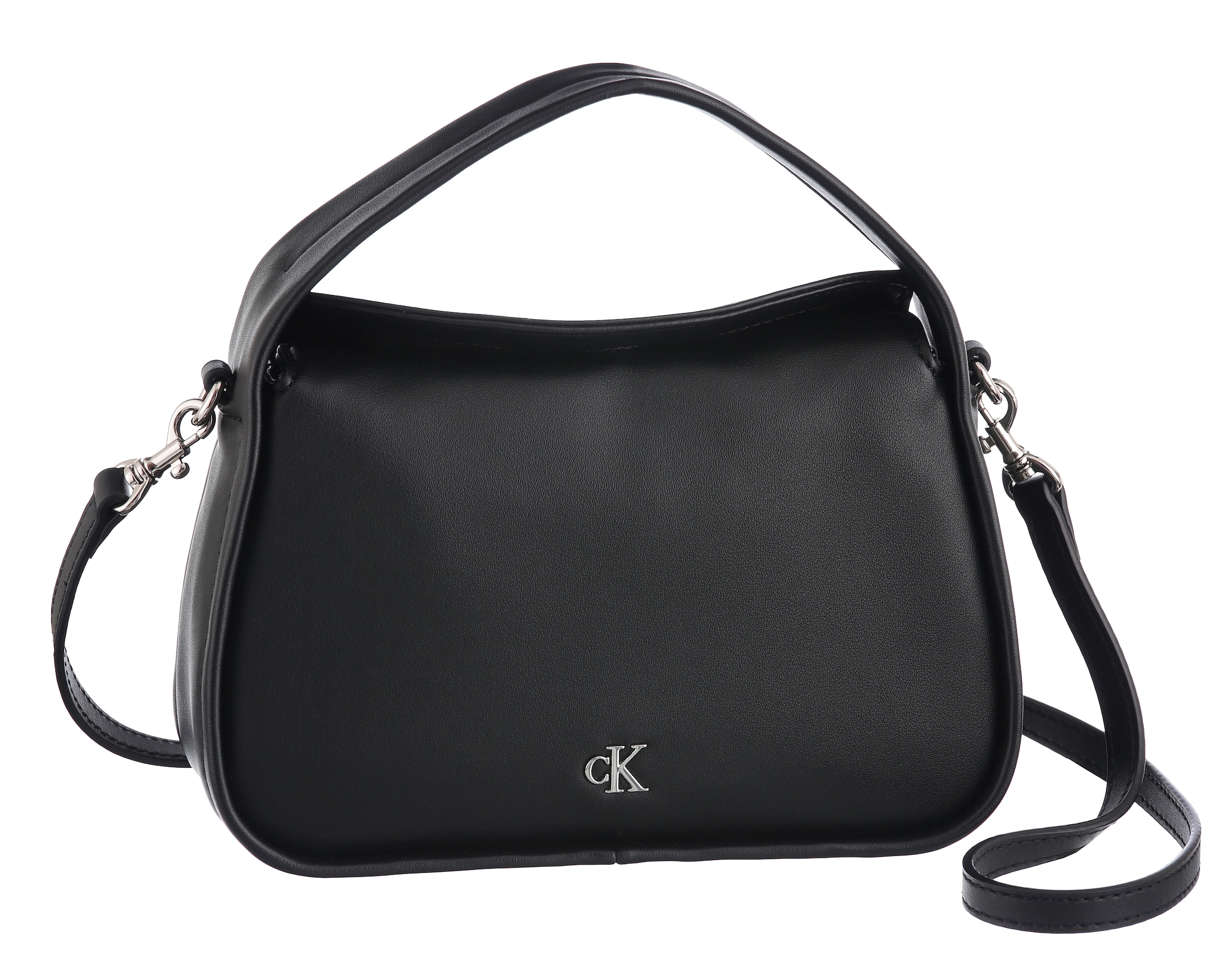 Calvin Klein Jeans Handtasche »MONO MINI BLOCK FLAP«, (2 tlg., mit abnehmbarem Schulterriemen), Henkeltasche, Schultertasche