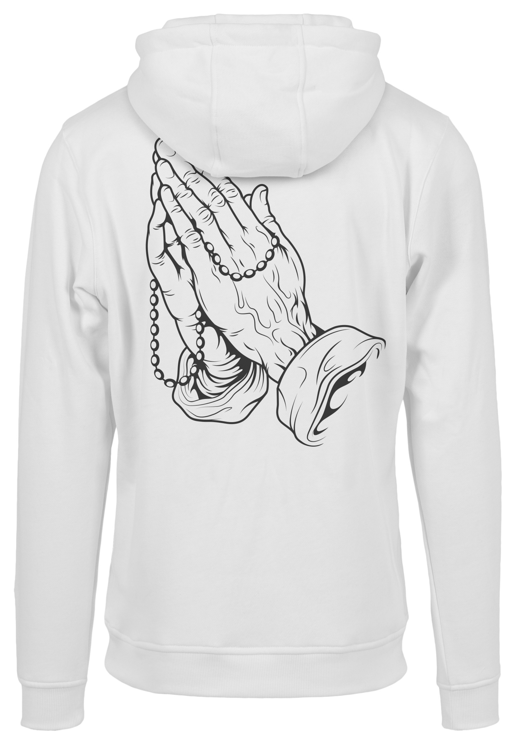 MisterTee Rundhalspullover »MisterTee Herren Pray Hands Hoody« 1 Stk.