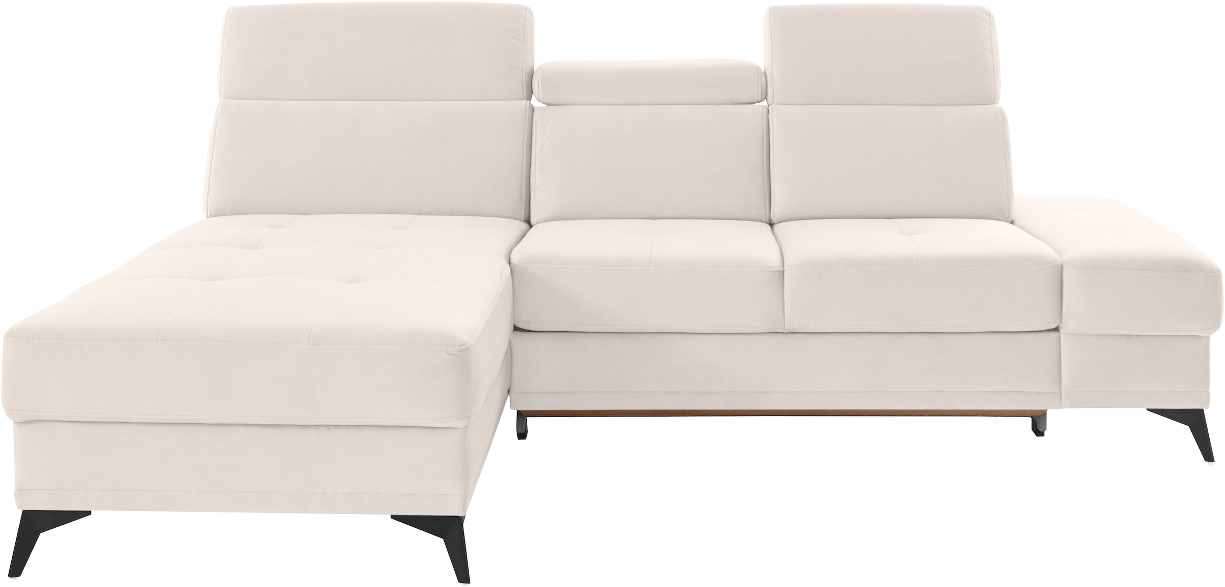 Home affaire Ecksofa "Cardiz L-Form" inkl.Kopfteilverstellung und Federkern günstig online kaufen