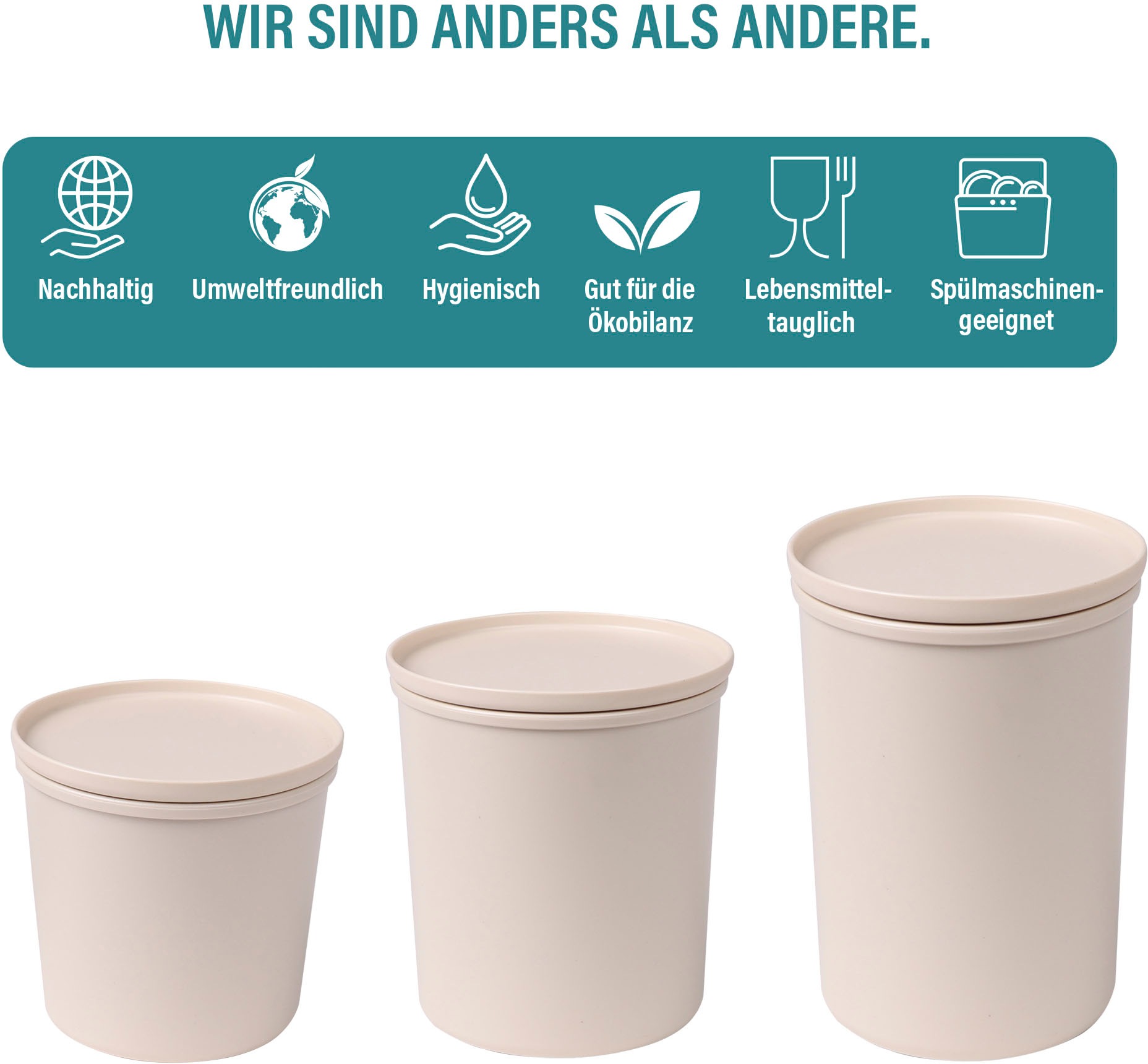 AWAVE Frischhaltedose "AWAVE" mit rPET