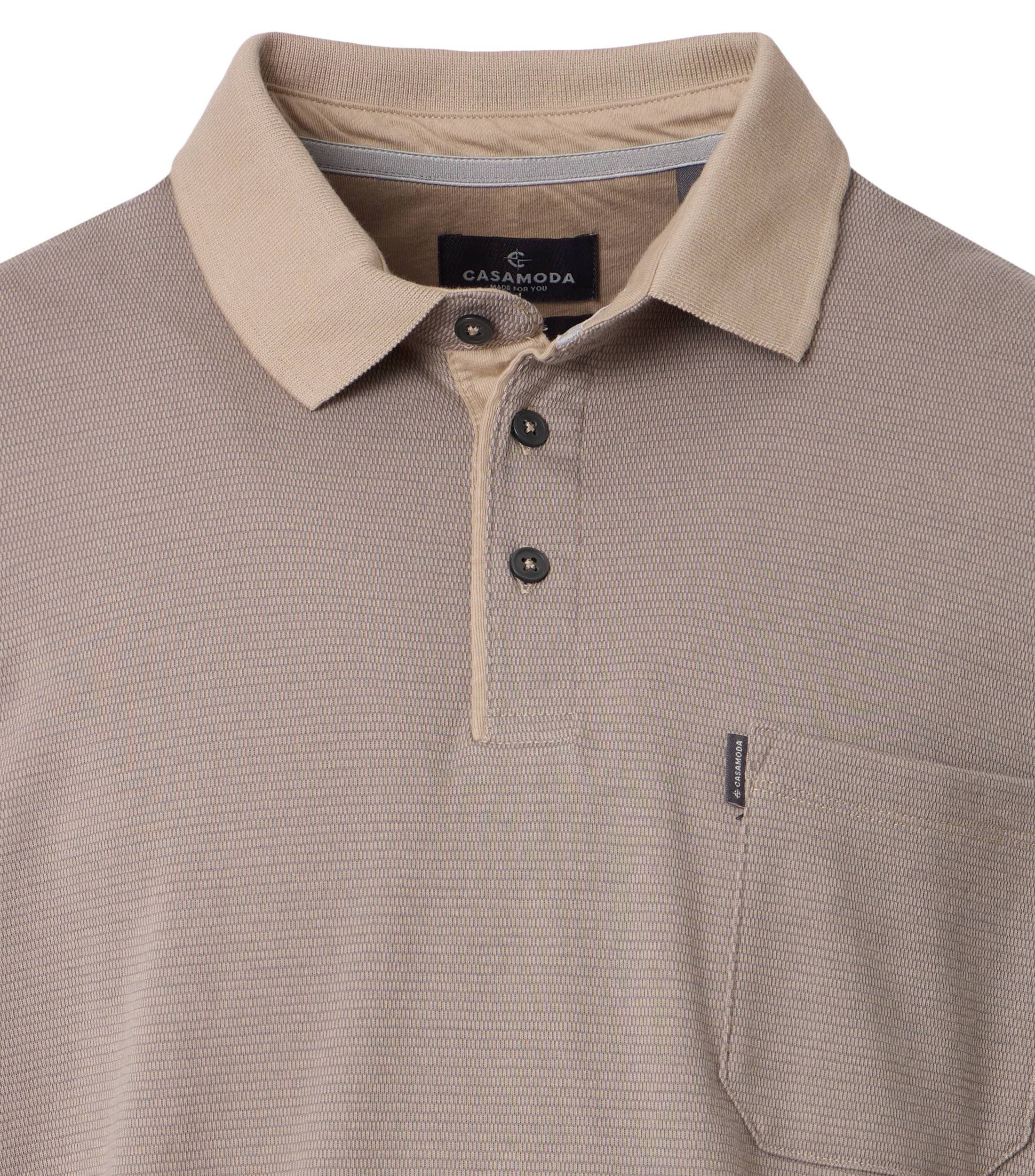 CASAMODA Langarm-Poloshirt »CASAMODA Polo-Shirt Langarm gestreift«
