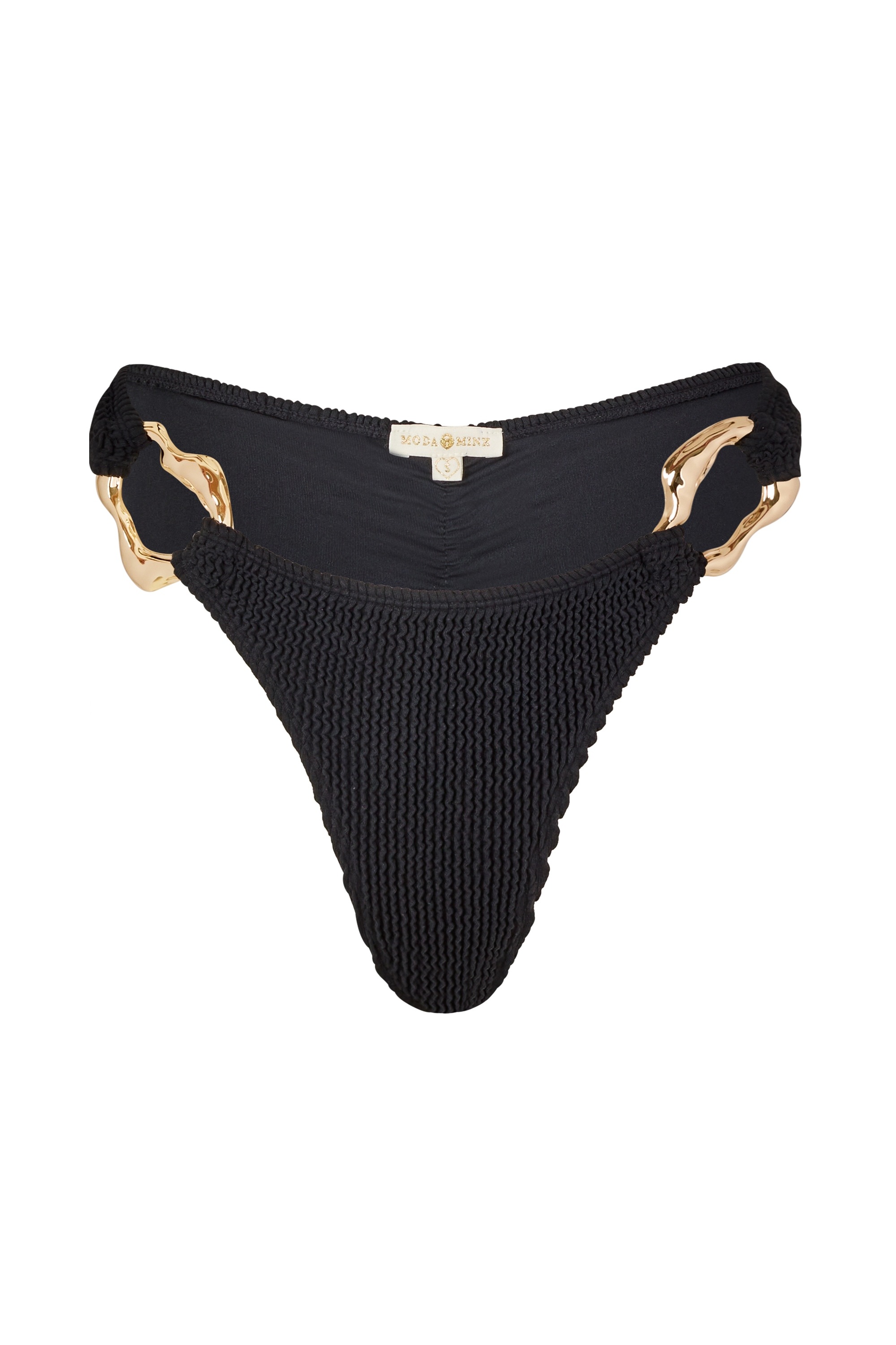 Moda Minx Bikini-Hose, mit dekorativen goldenen Ringen