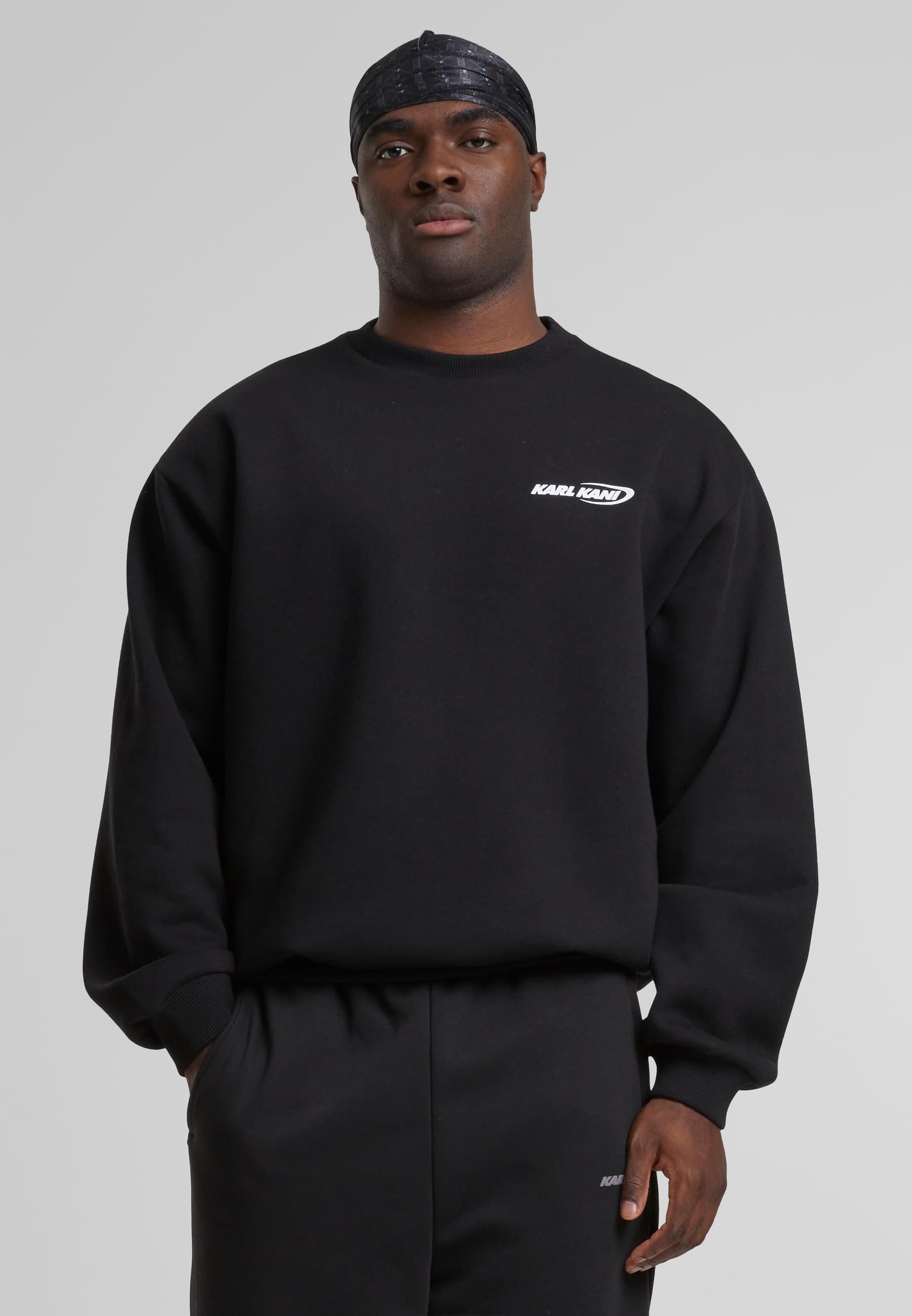 Karl Kani Rundhalspullover »Karl Kani Woven Signature Resist Love Crew«, (1 tlg.)