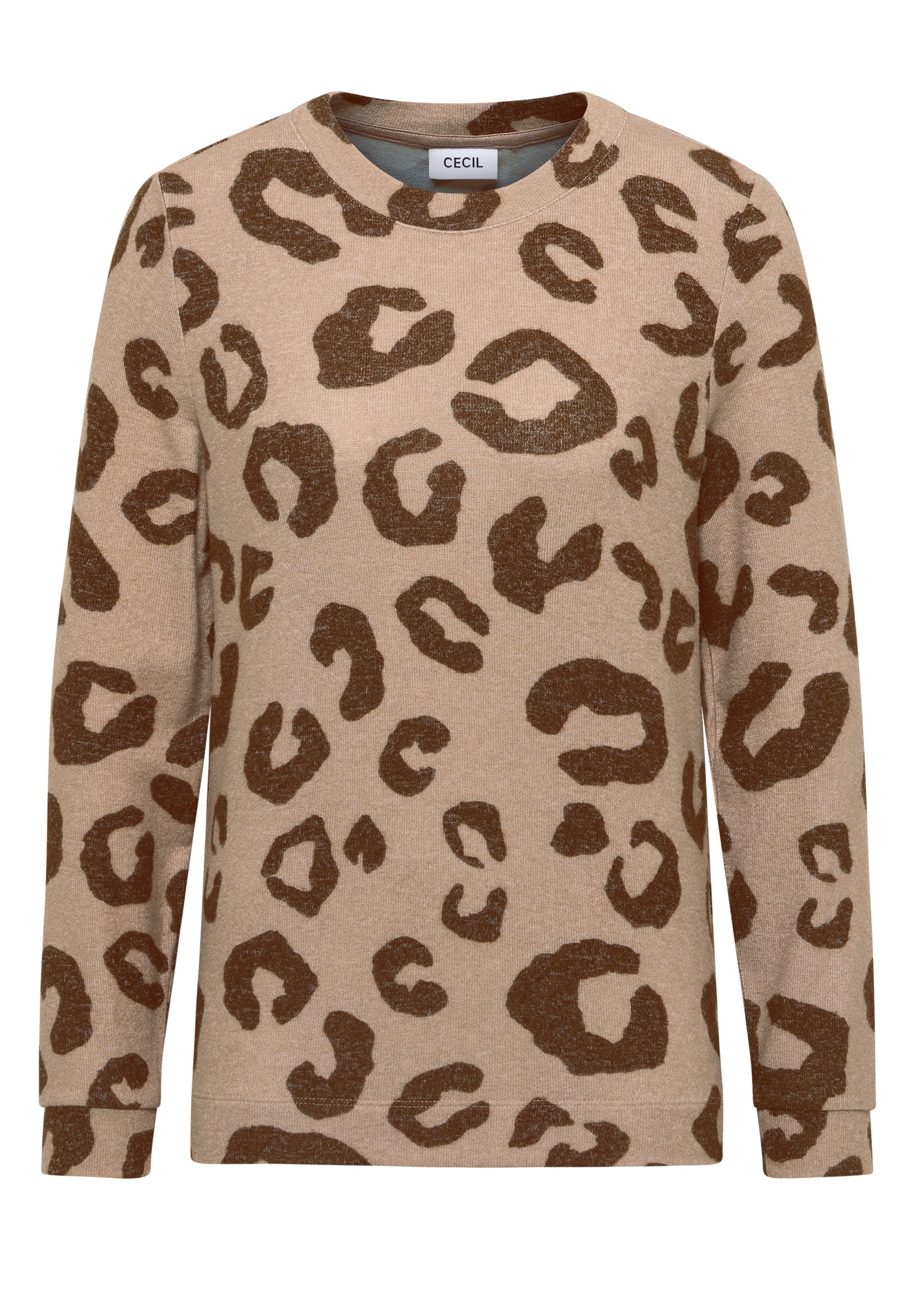 Cecil Langarmshirt, aus softem Materialmix
