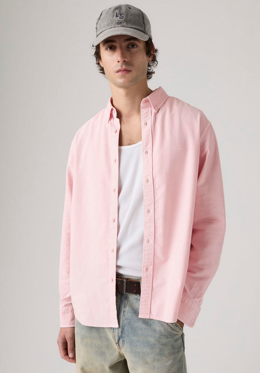 Levis Langarmhemd "AUTHENTIC BUTTON DOWN" mit Ton-in-Ton Logostickerei auf günstig online kaufen