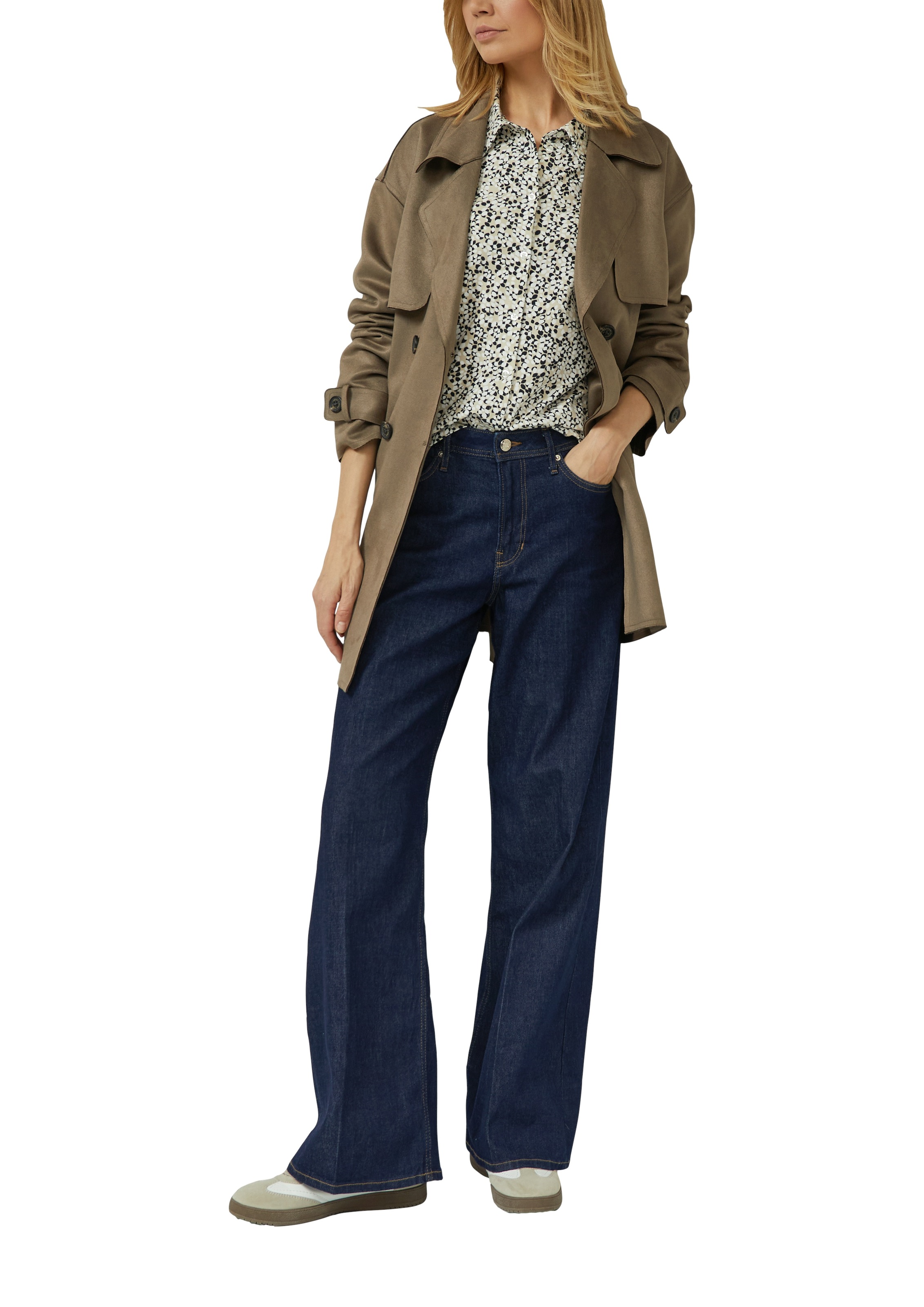 s.Oliver Langarmbluse mit Allover-Druck günstig online kaufen