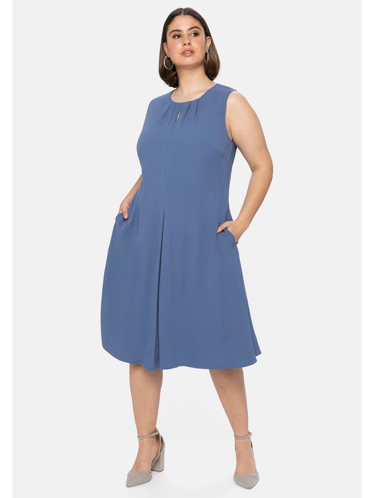 sheego -  Abendkleid "Cocktailkleid", mit Falten-Detail
