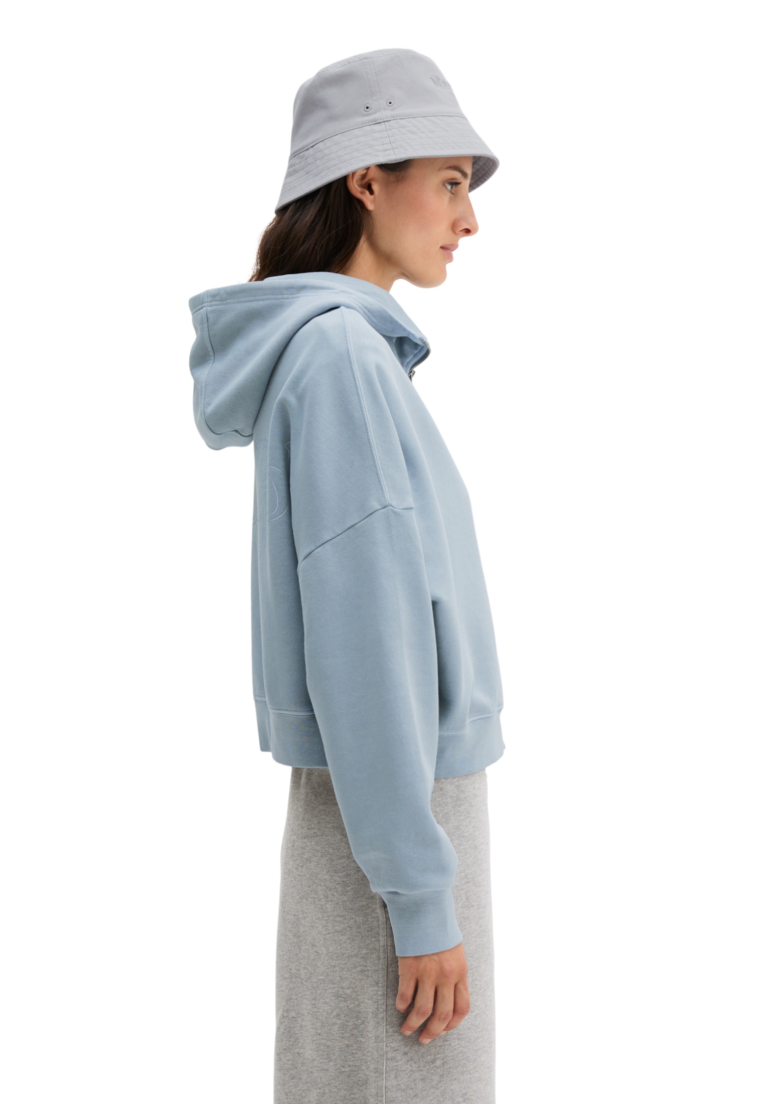 Marc O'Polo Sweatjacke »mit recycelter Baumwolle«