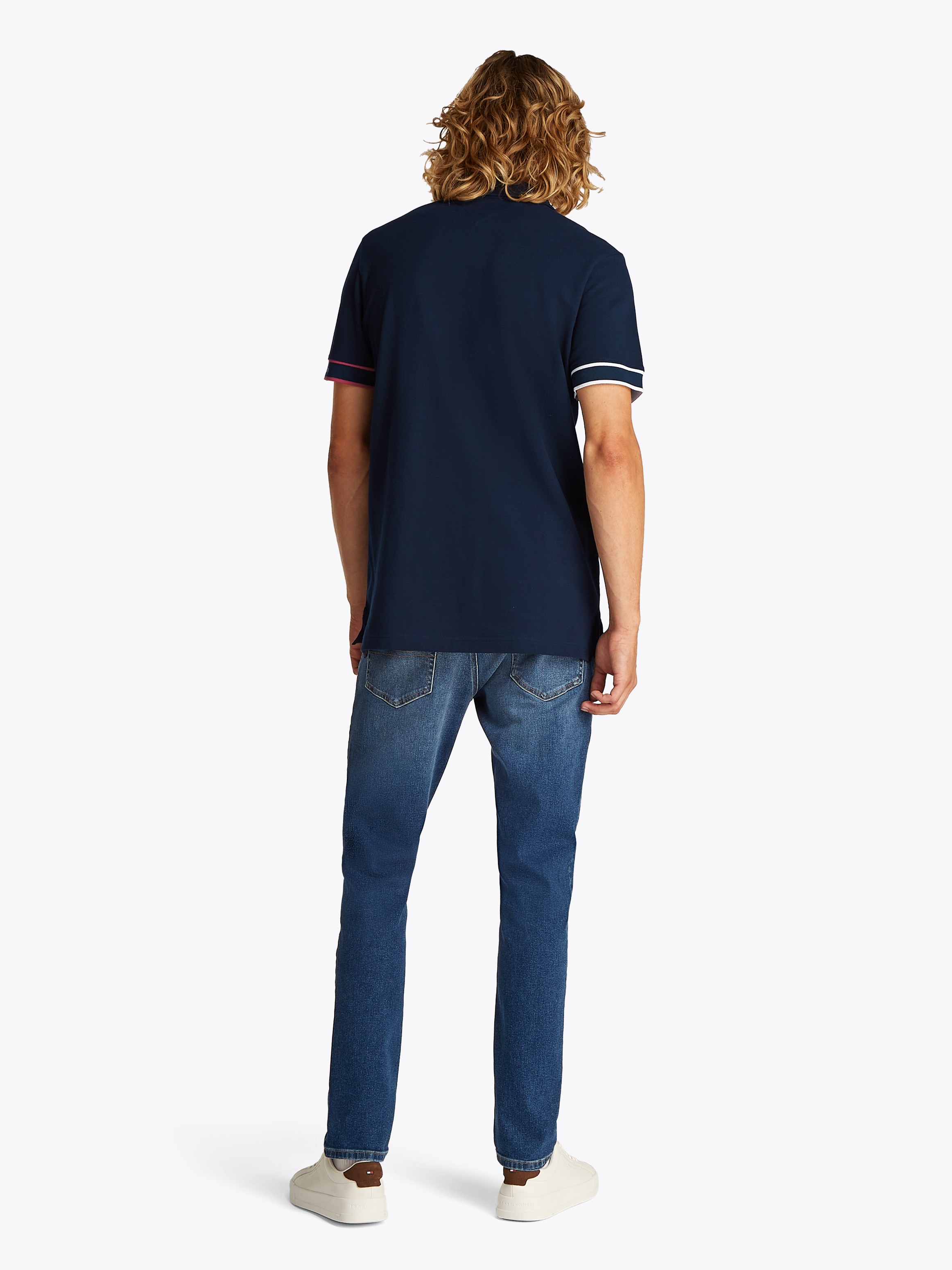 Tommy Jeans Plus Poloshirt »TJM SLIM FLAG CUFF POLO EXT«, Große Größen