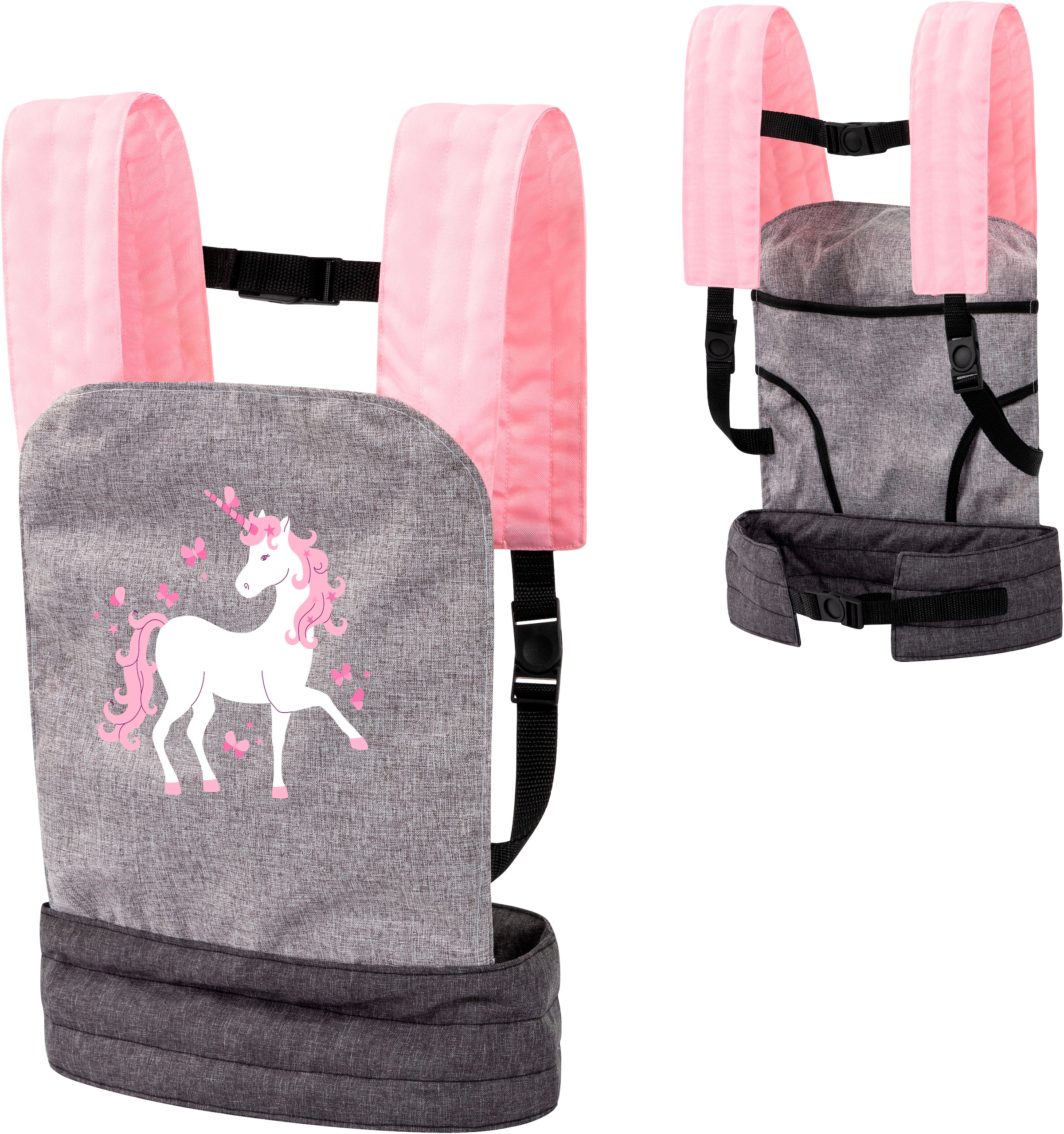 Bayer Kombi-Puppenwagen »Xeo, grau/rosa«