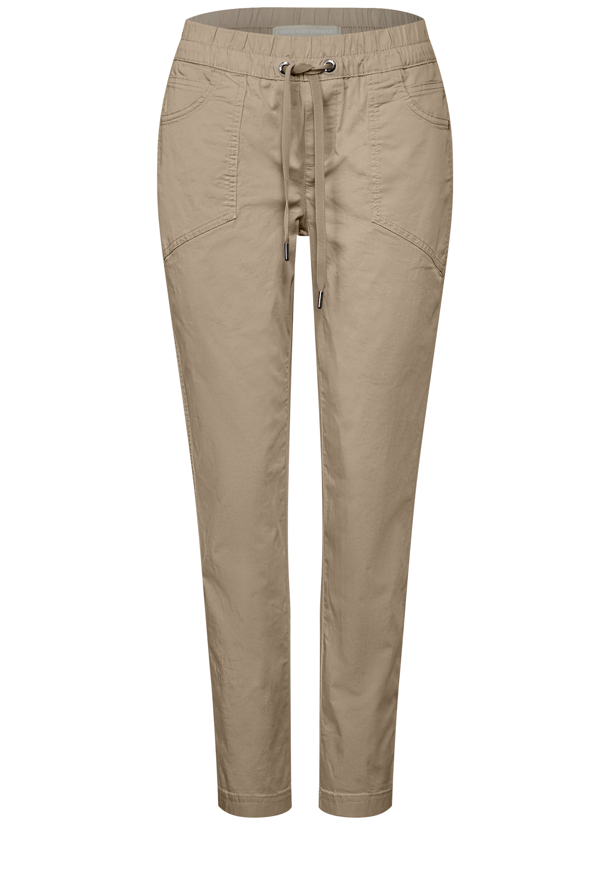 STREET ONE Röhrenhose, mit Elastikbund