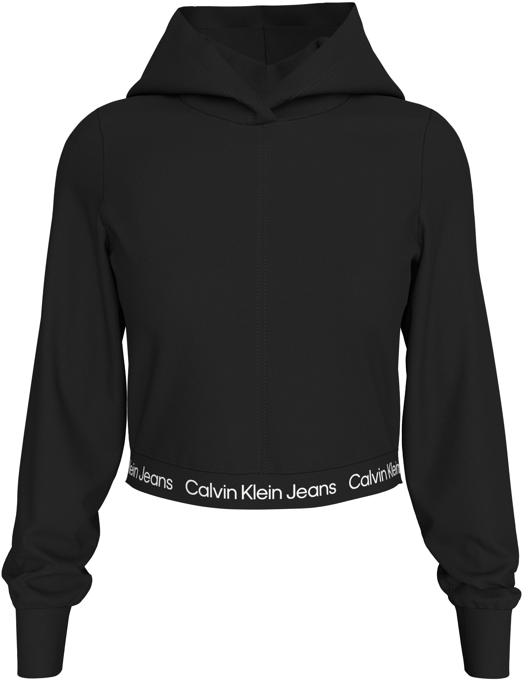 Calvin KLEIN Džinsai Marškinėliai su gobtuvu »TAPE MILANO Bliuzonas su Logoschriftzug
