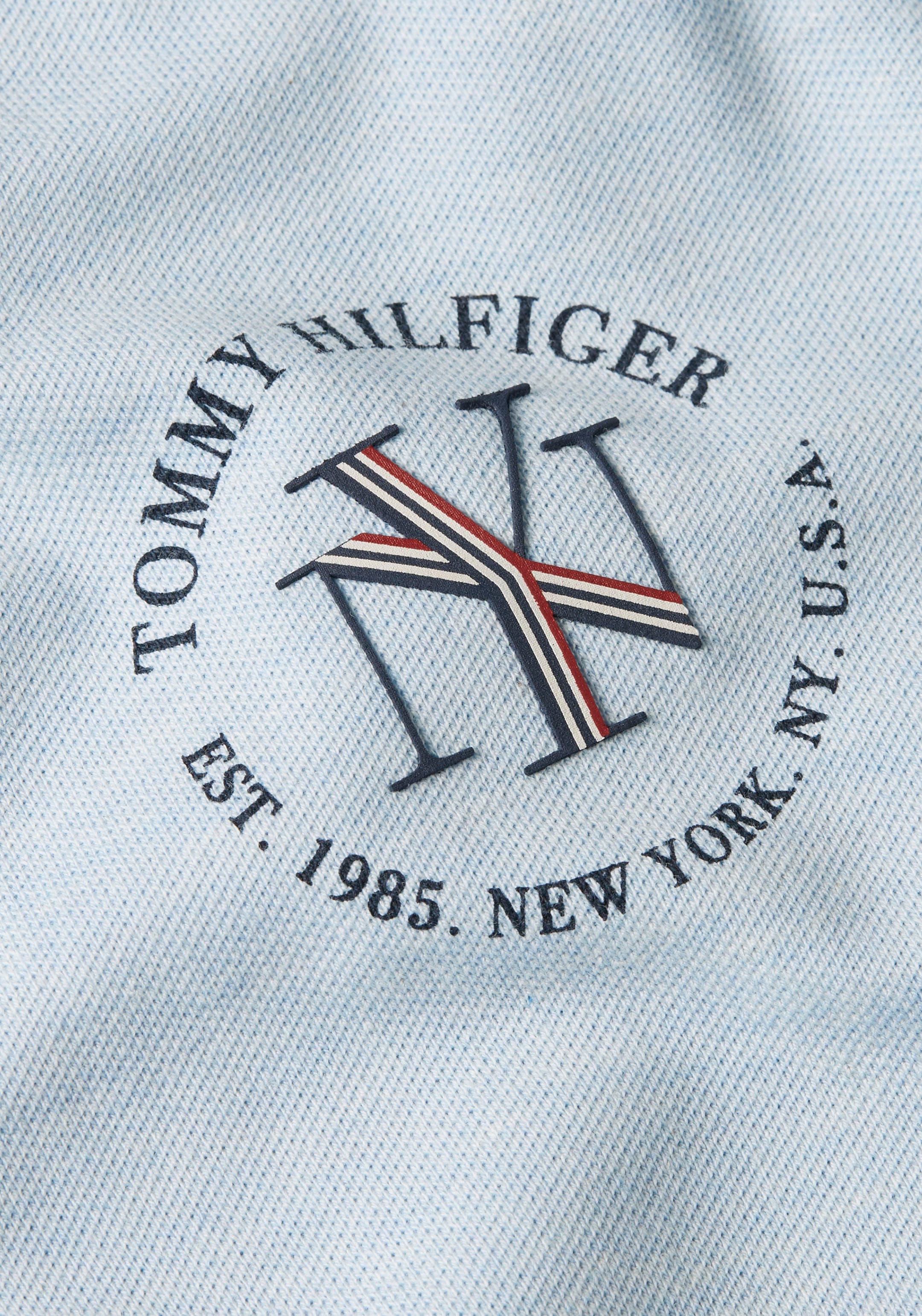 Tommy Hilfiger mit NYC Hilfiger Poloshirt POLO »REG | bestellen BAUR SS«, Tommy Markenlabel ROUNDALL