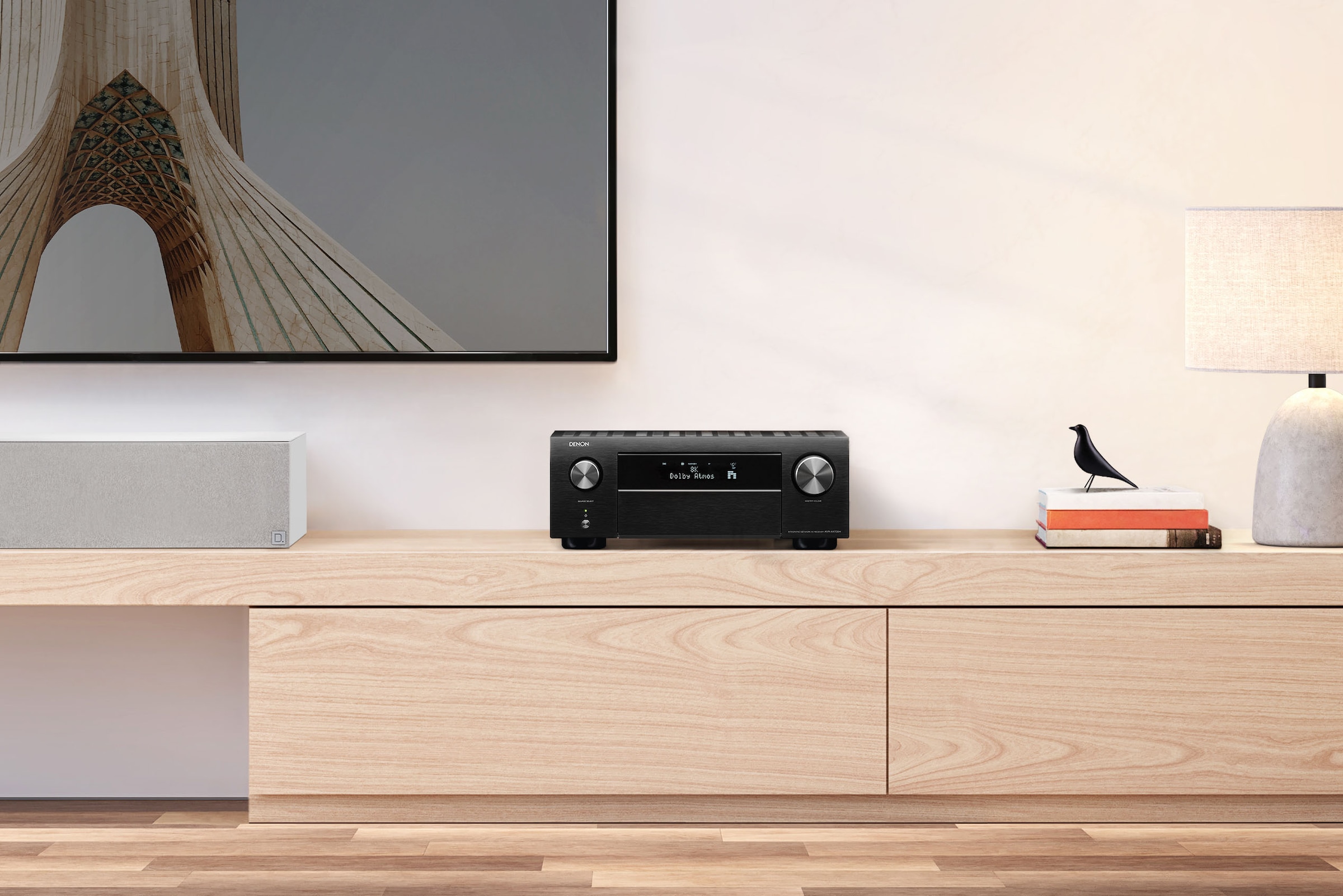 Denon AV-Receiver »AVCX4700 -9-Kanal«, 9, (LAN (Ethernet)-WLAN-Bluetooth automatische Lautsprecherkalibrierung-USB-Mediaplayer-Video Upscaling-Sprachsteuerung), kabellose Multiroom-Musikstreaming-Technologie HEOS Built-in