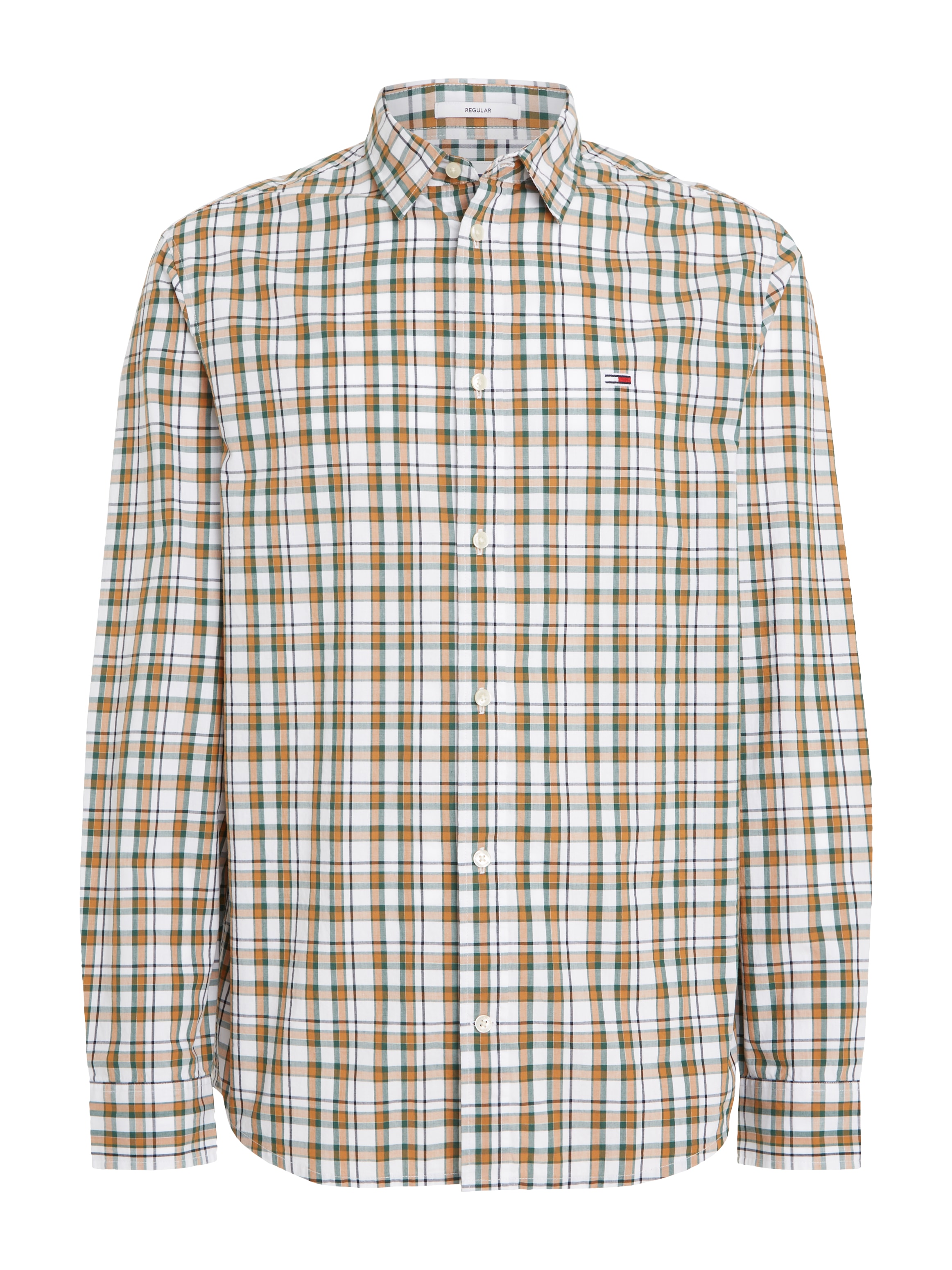 Tommy Jeans Karohemd »TJM REG ESSENTIAL CHECK SHIRT«, mit Logostickerei