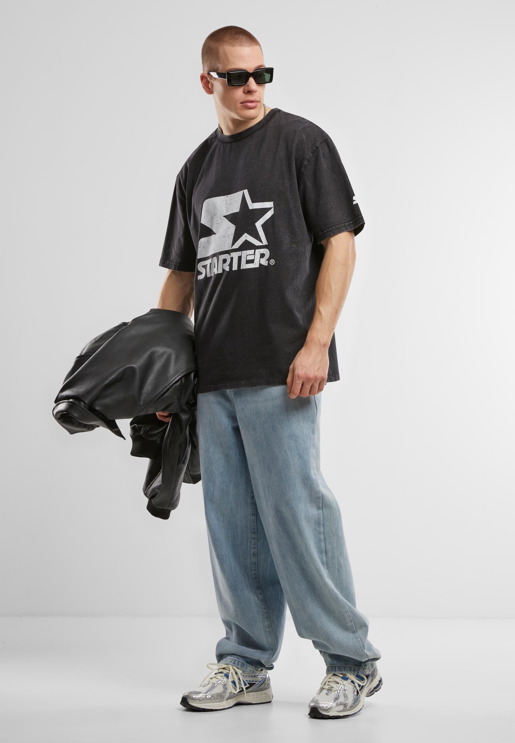 Starter Black Label T-Shirt »Starter Black Label Starter Logo Oversize Acid Tee«, (1 tlg.)