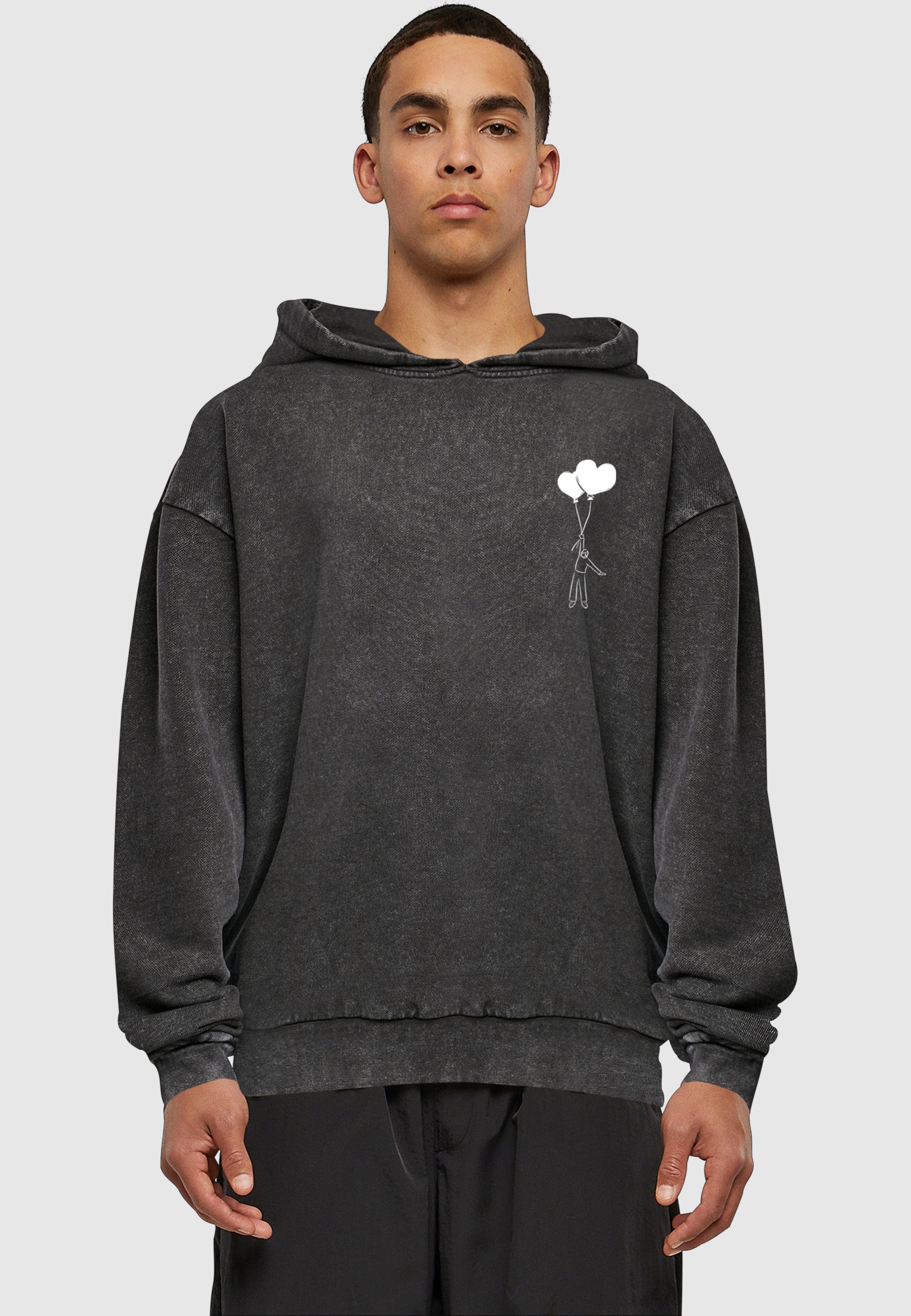 Merchcode Kapuzensweatshirt »Merchcode Love In The Air Acid Washed Oversize Hoody«, 1 Stk.
