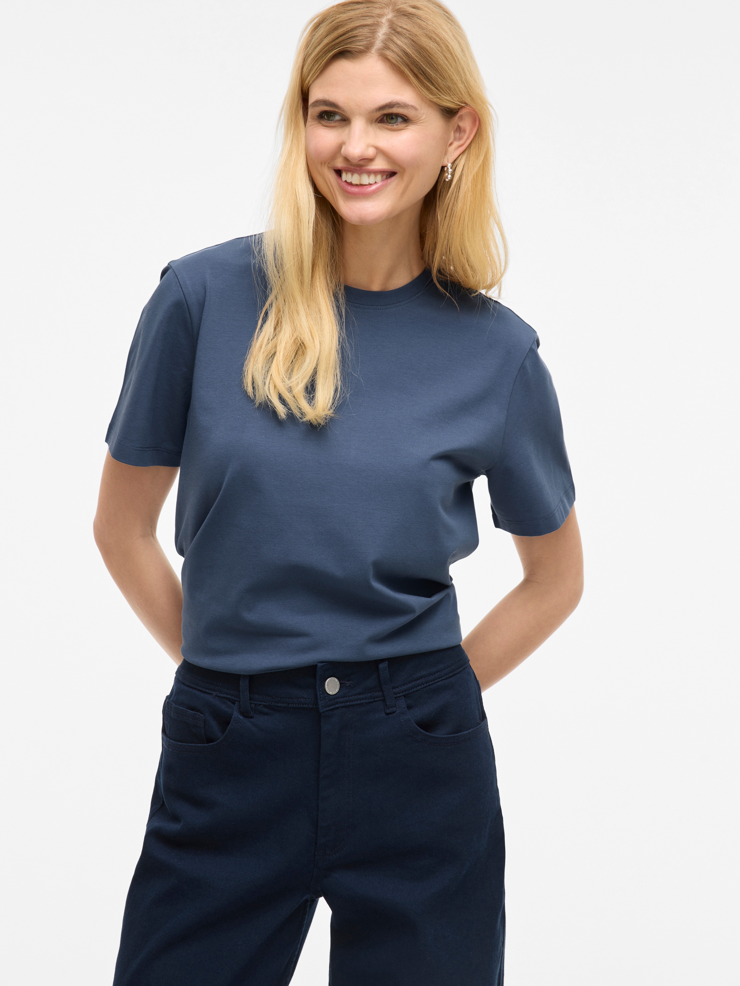 Vila Kurzarmshirt "VINORA S/S T-SHIRT - NOOS" günstig online kaufen