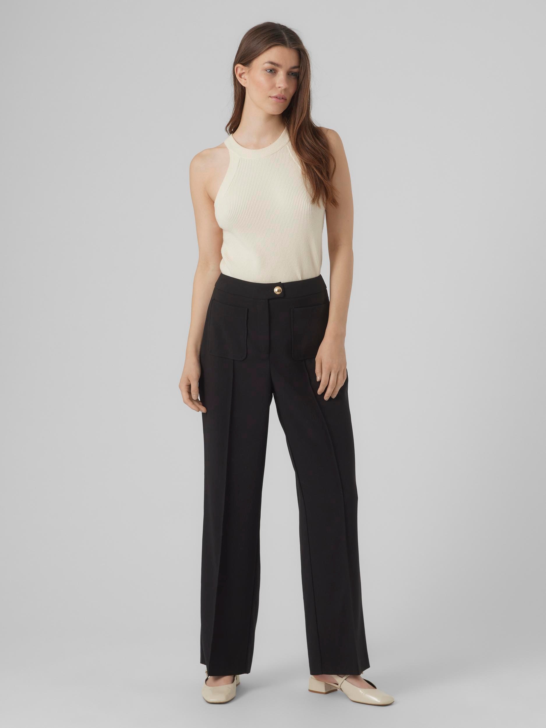 Vero Moda Anzughose »VMGECINA HW WIDE PANTS TLR WVN BTQ«