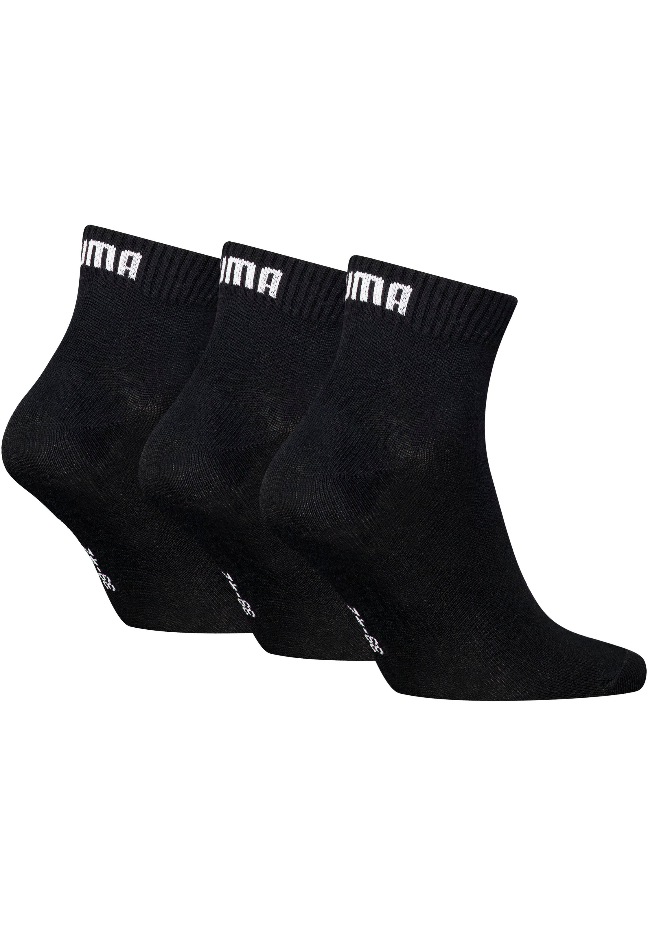 PUMA Kurzsocken "PUMA UNISEX QUARTER PLAIN 3P" 3 Paar, 3 Stk. tlg. Atmungsa günstig online kaufen