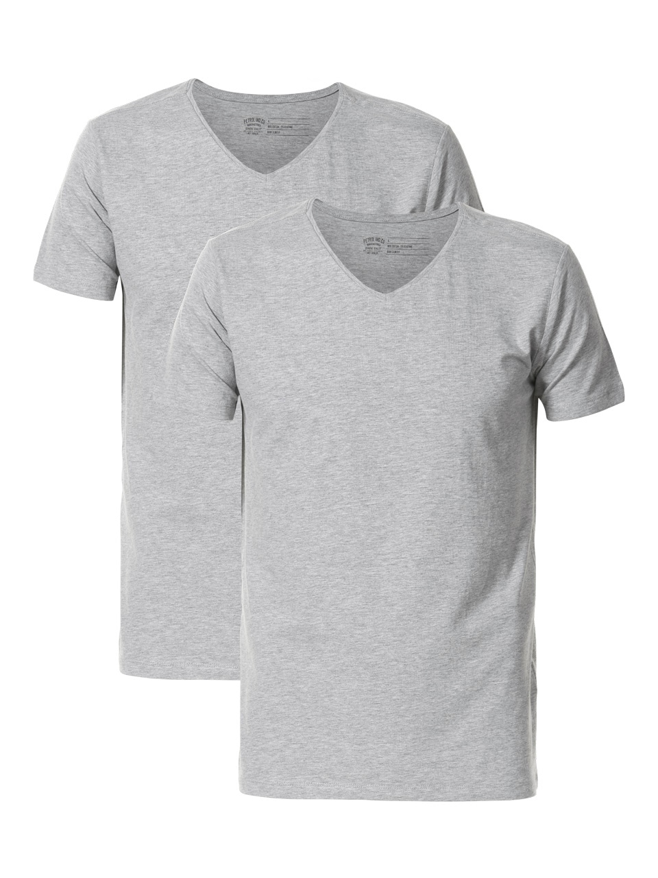Petrol Industries T-Shirt, 2er-Packer Packung, V-Ausschnitt günstig online kaufen
